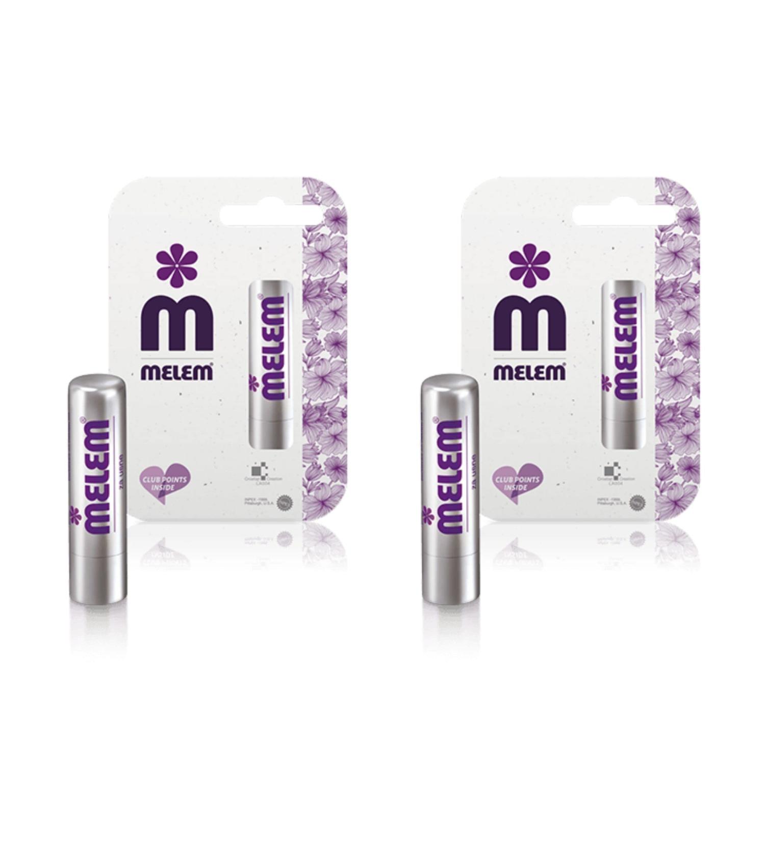 Melem Lip Balm Pack of 2 - Natural Regenerating Effect | 4.5g Each - Best International Shipping - Buy Online on GoSupps.com