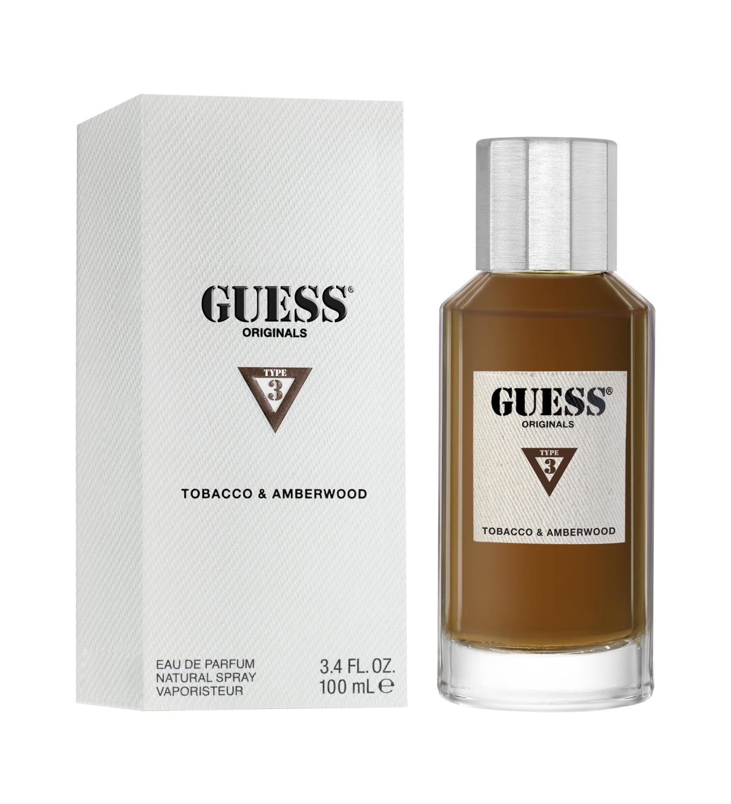 Guess Originals Type 3 Tobacco and Amberwood for Men - 3.4 oz EDP Spray - Buy Online on GoSupps.com