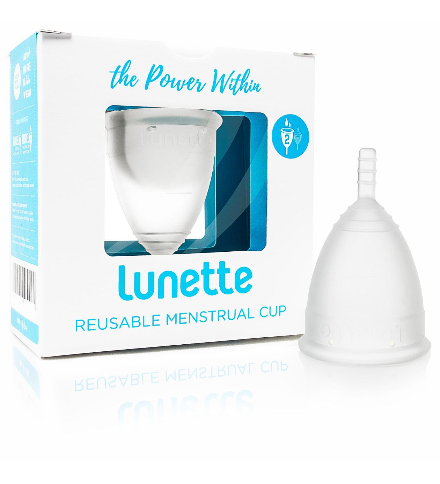 Lunette Menstrual Cup Model 2 - Clear for Normal/Heavy Flow (DE Version) | Eco-Friendly & Comfortable Solution - Buy Online on GoSupps.com
