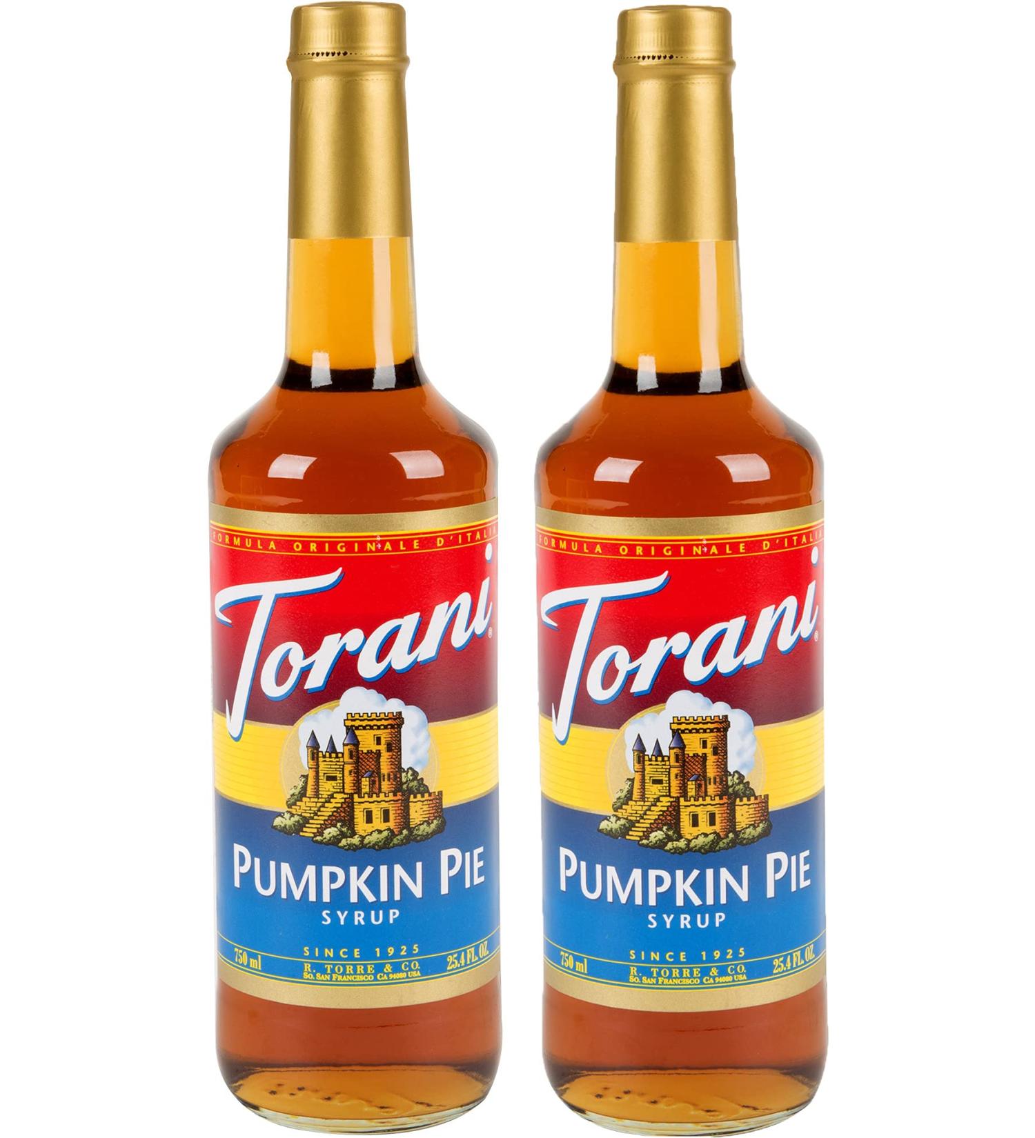 Torani Pumpkin Pie Flavour Syrup 750ml bottle 2 Pack brown Pumpkin Pie 750 ml (Pack of 2) - Buy Online on GoSupps.com