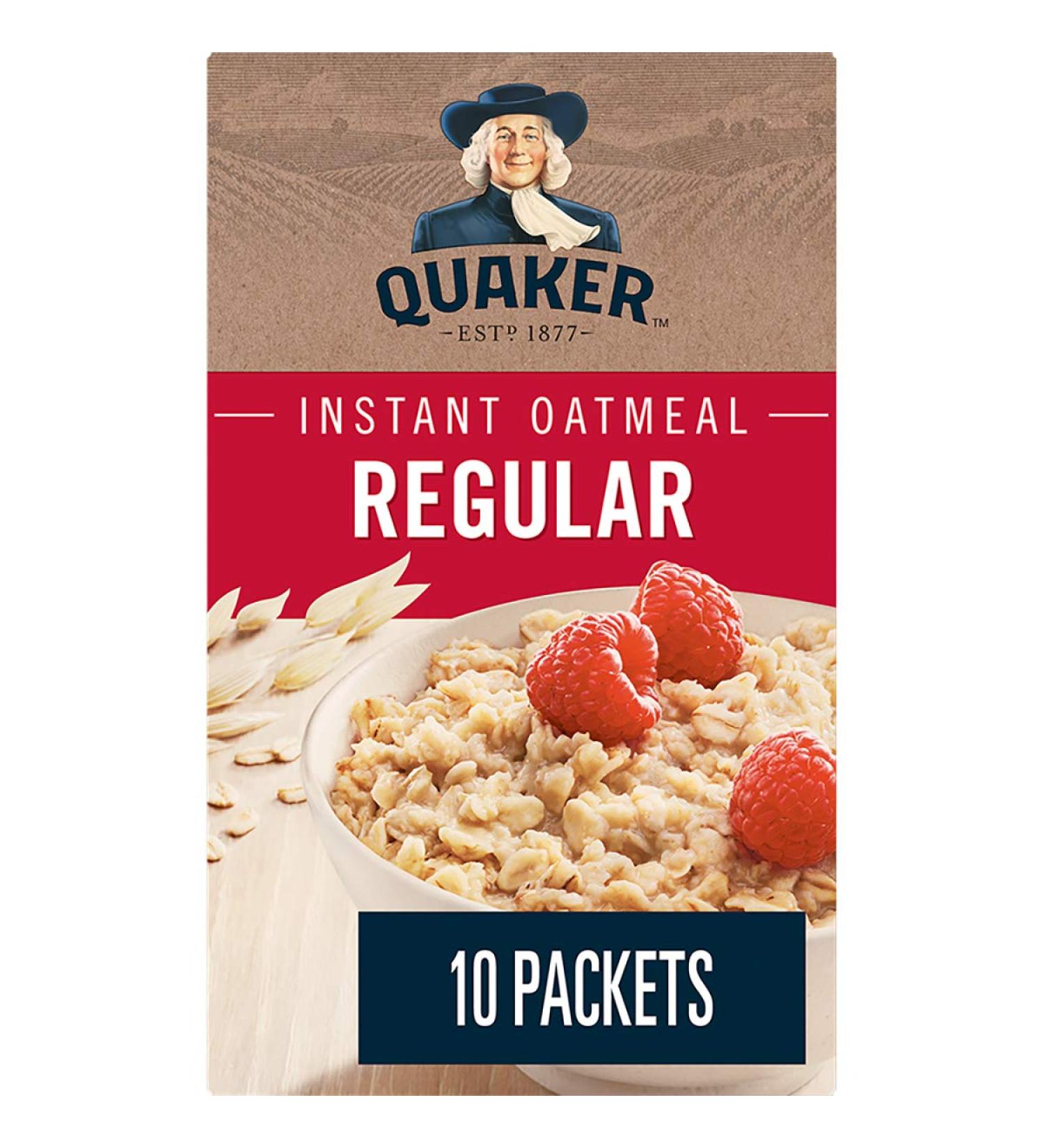 Quaker Regular Instant Oatmeal 10 Packets 280g Regular 280 g (Pack of 1) - Buy Online on GoSupps.com
