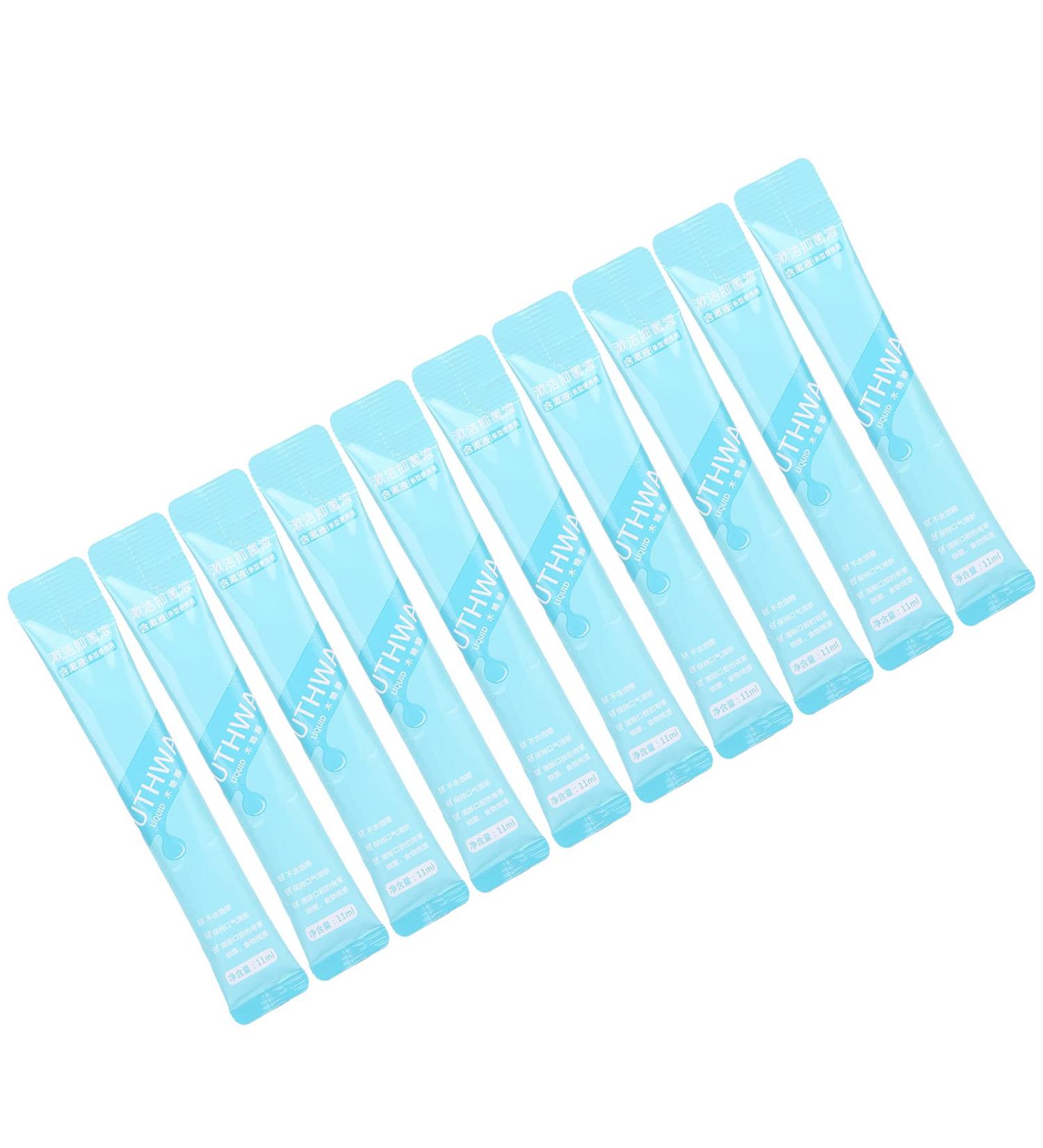 Disposable Mouthwash - 10 Bags 11ml Each | Freshen Breath & Promote Oral Health - Buy Online on GoSupps.com