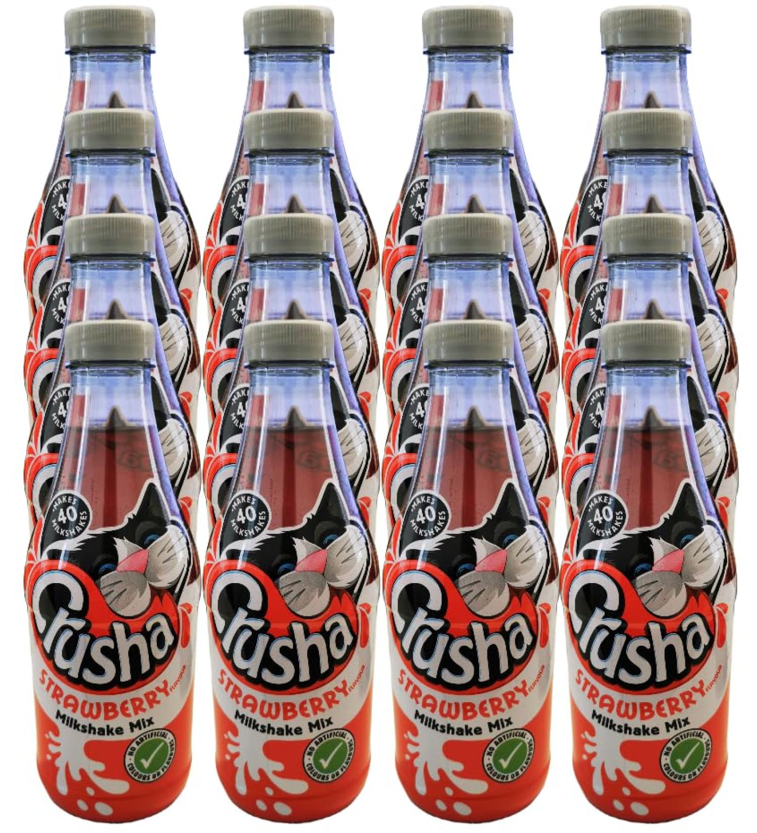 Crusha Milk Shake Syrup 1ltr (Strawberry Pack of 12)