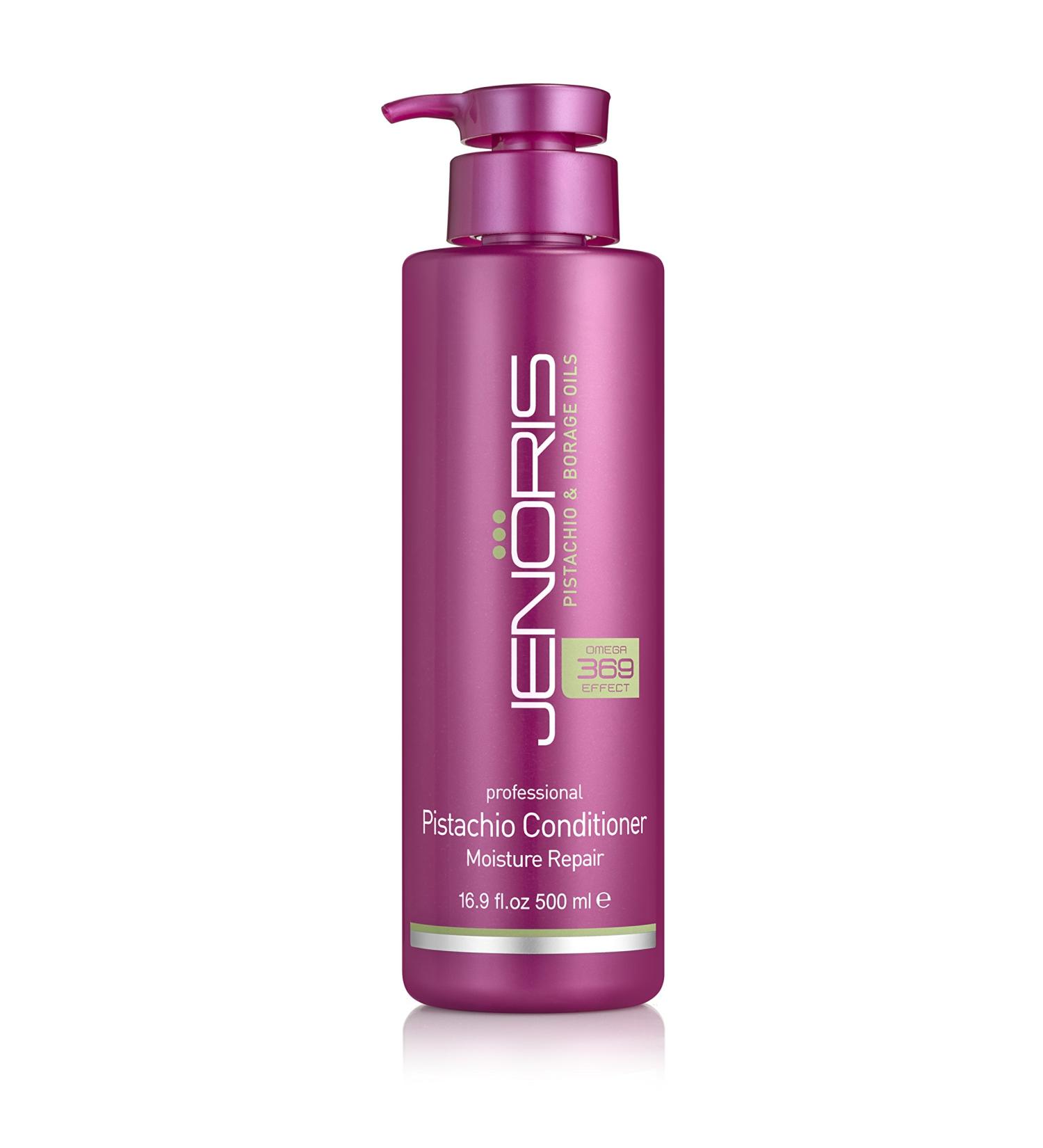 Jenoris Pistachio Conditioner for Colored & Dry Hair 16.9 fl.oz Professional Hair Care Products for Women and Men. Pistachio and Borage Oils