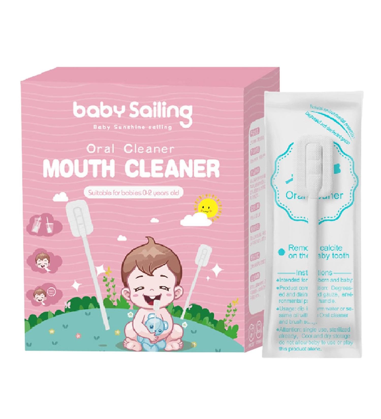 Neamou Baby Gauze Tongue Cleaner - 30pcs Portable Toothbrush for Dental Care & Teething Relief - Buy Online on GoSupps.com