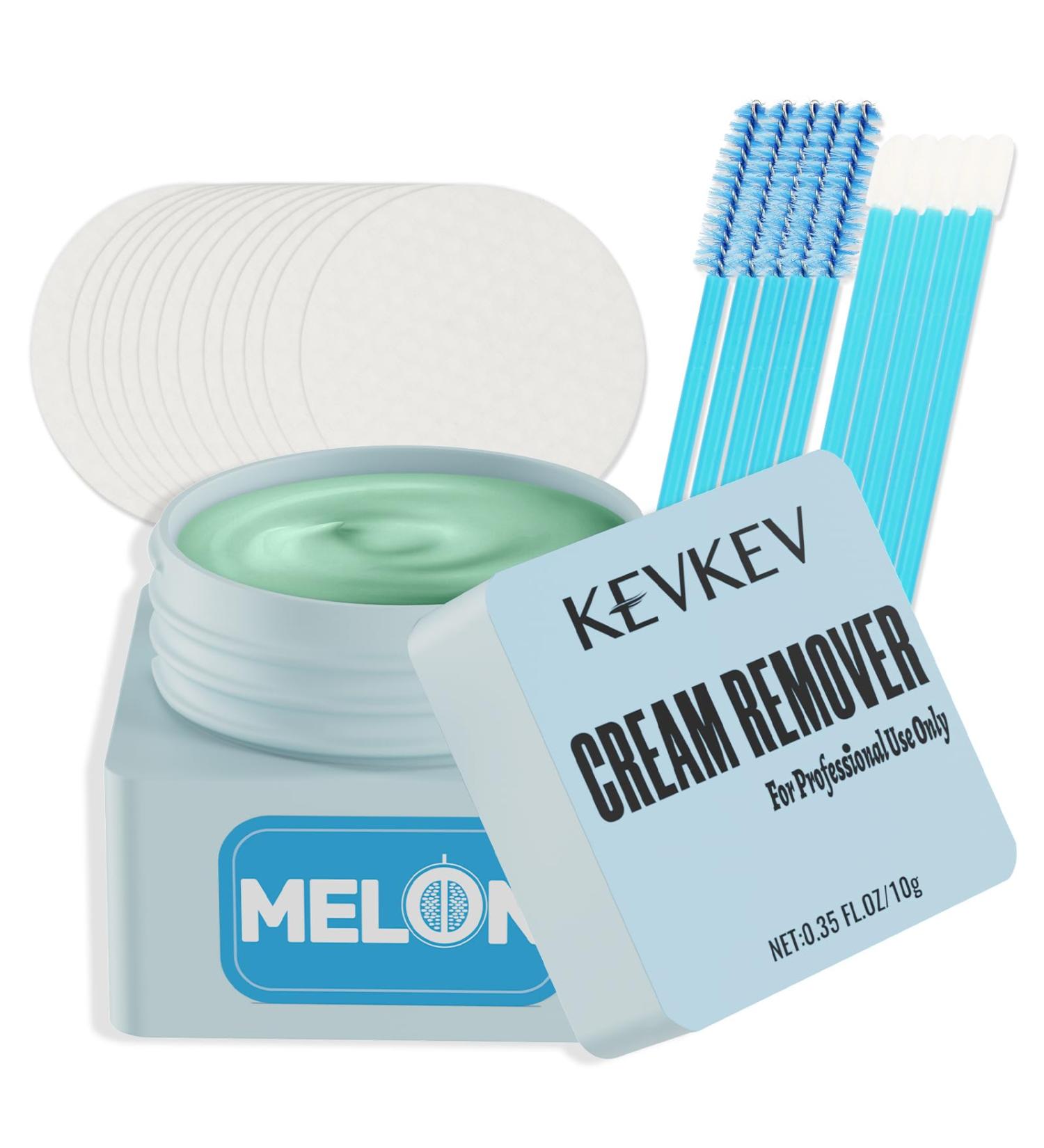 KevKev Lash Remover for Extensions | 10ml Melon Flavor Glue Remover Kit | Low Irritation Quick Dissolve | Professional Use Only - Buy Online on GoSupps.com