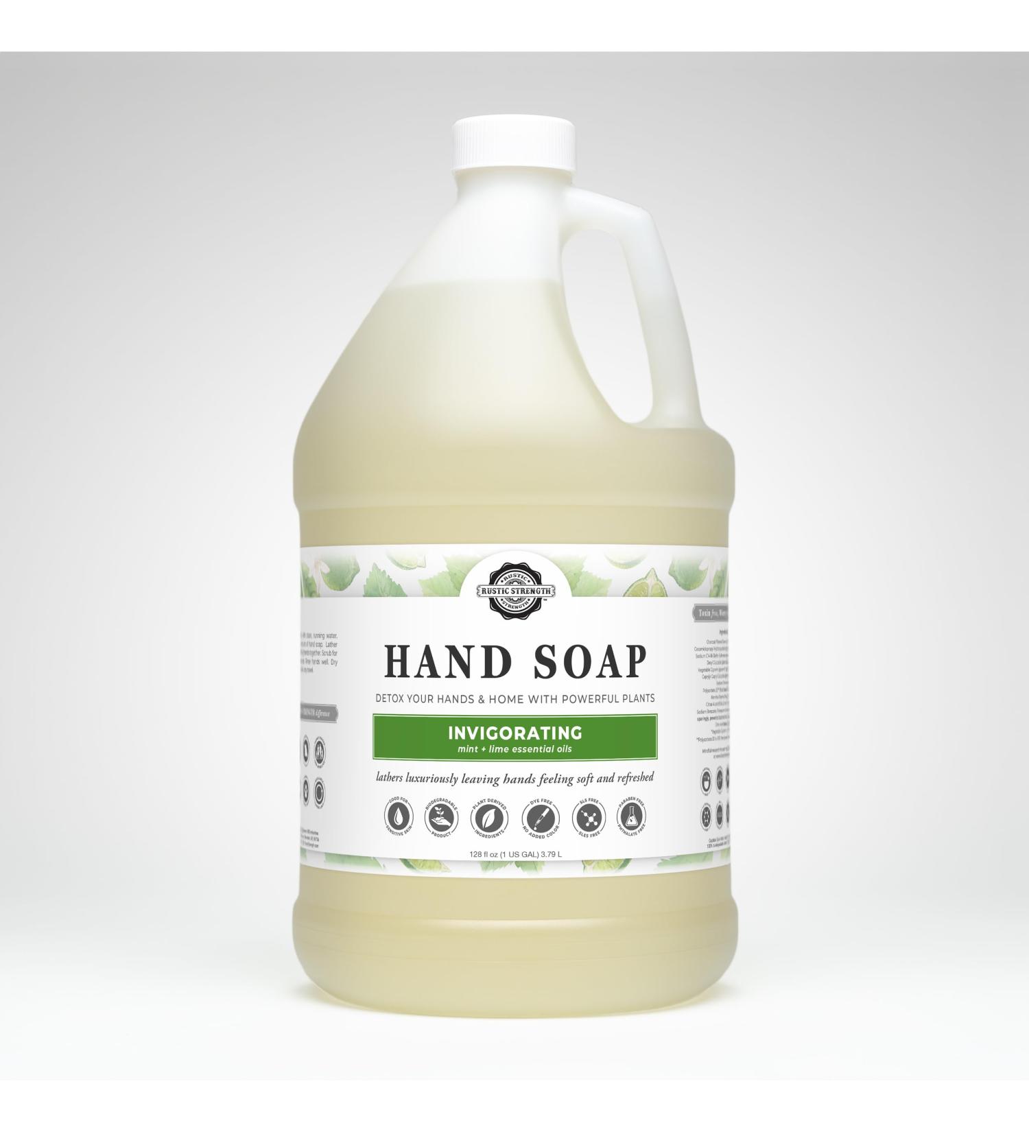 Liquid Hand Soap Refills - Invigorating Peppermint Lime 128oz - Premium International Shipping - Buy Online on GoSupps.com