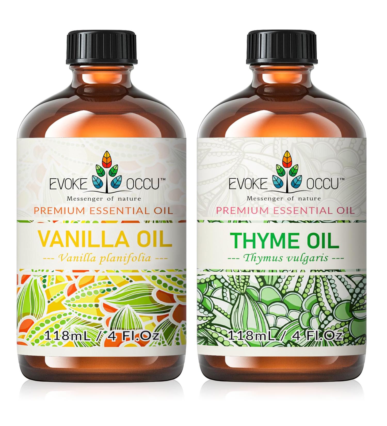 EVOKE OCCU Vanilla Essential Oil and Thyme Essential Oil - 4 Fl Oz - Buy Online on GoSupps.com