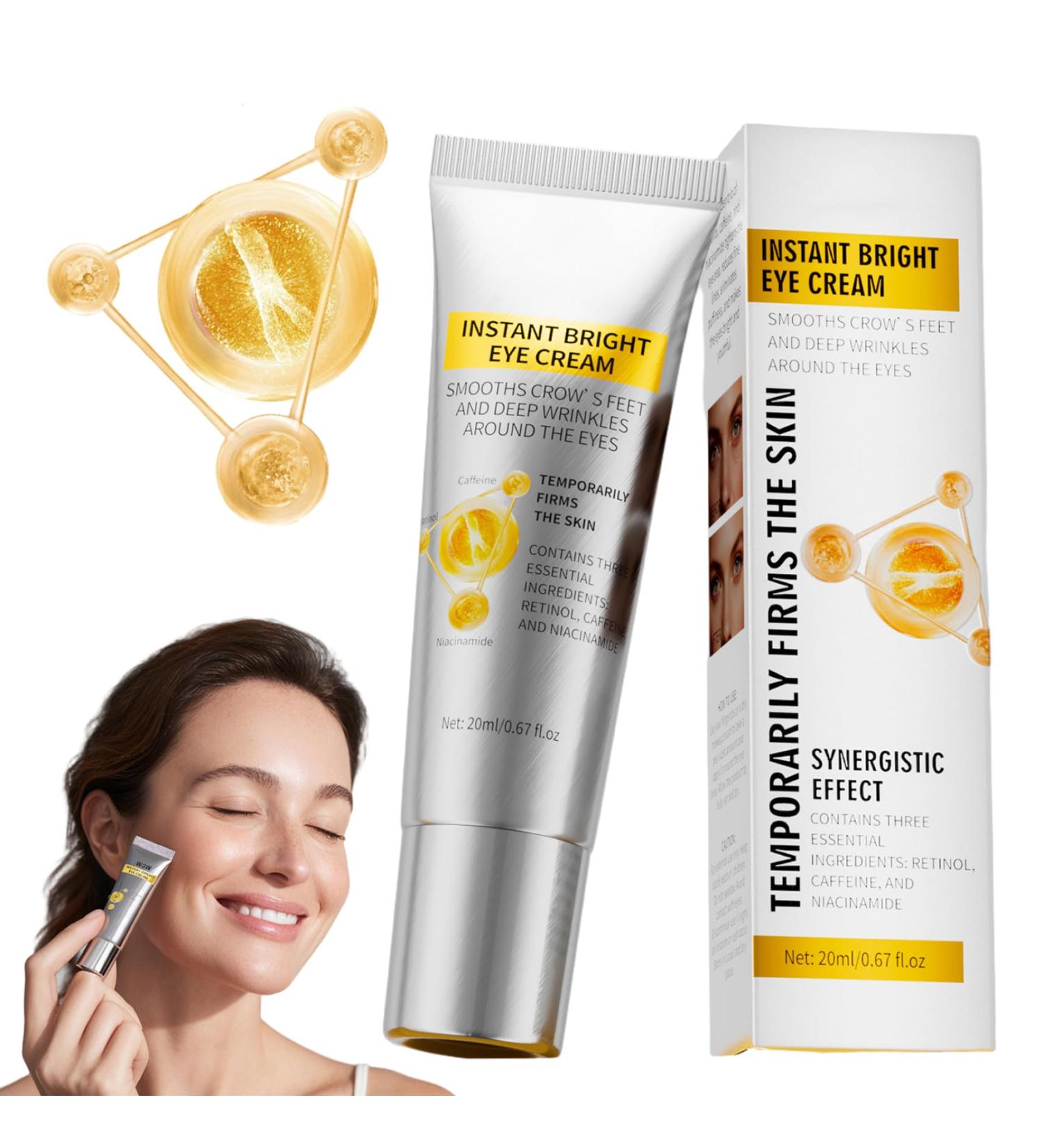 Serre-yeux cr me pour les yeux la caf ine 20 ml cr me anti- ge sous-hydratante liftante pour les pour poches et poches rides cernes hydratant - Buy Online on GoSupps.com