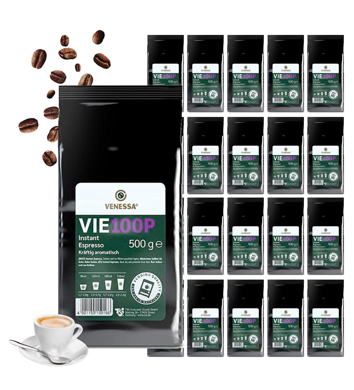 VENESSA Pack of 20 x 500g Instant Expresso VIE 100P solubles - Tasty powerful and full of flavour - Perfect for automatic office coffee machines cafes and B2B customers - Buy Online on GoSupps.com