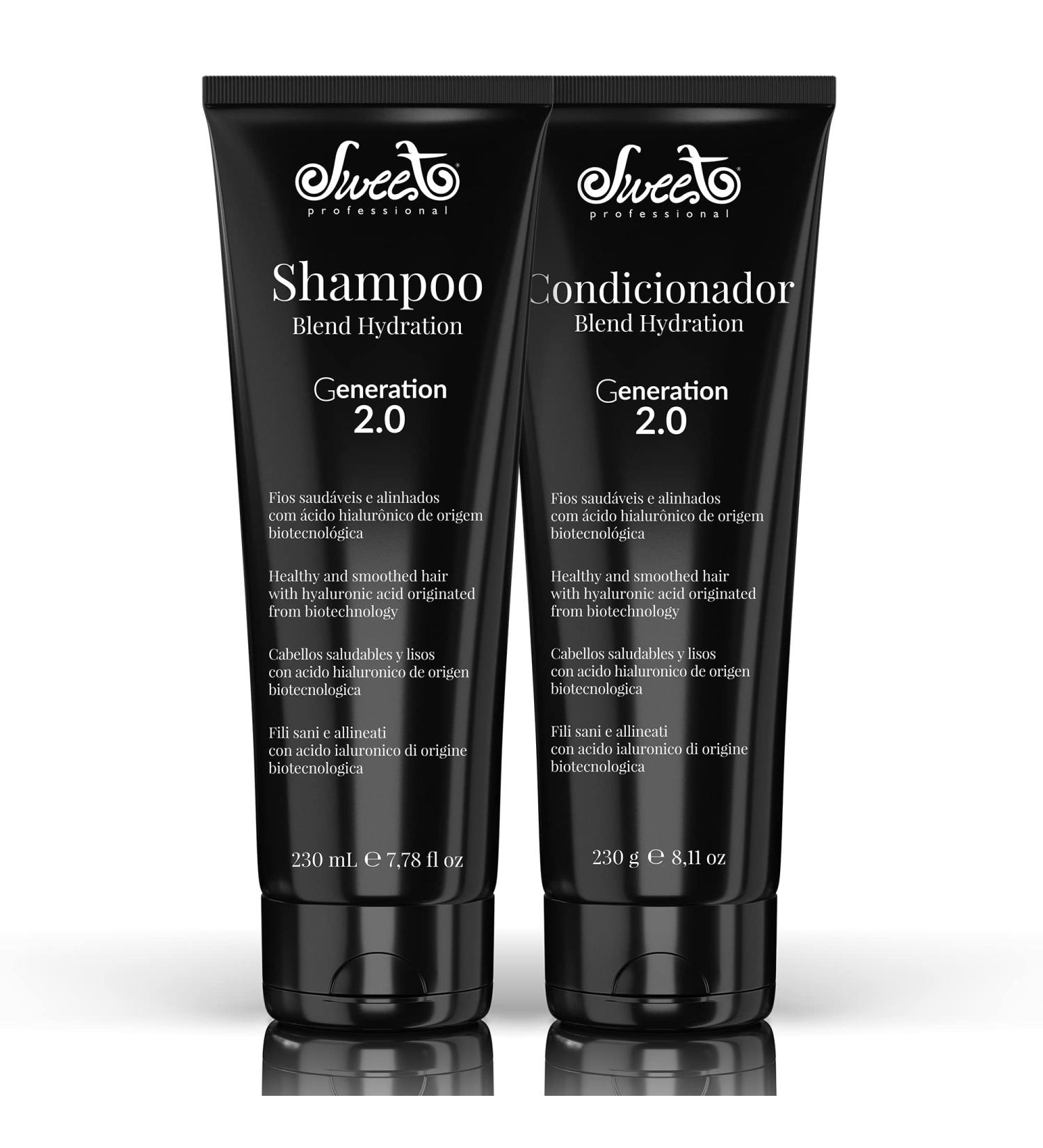 Sweet Professional Shampoo & Conditioner Set - Intense Hydration for Healthy Hair - 230ml & 230g - Repair Fiber & Treat Porous Hair - Buy Online on GoSupps.com