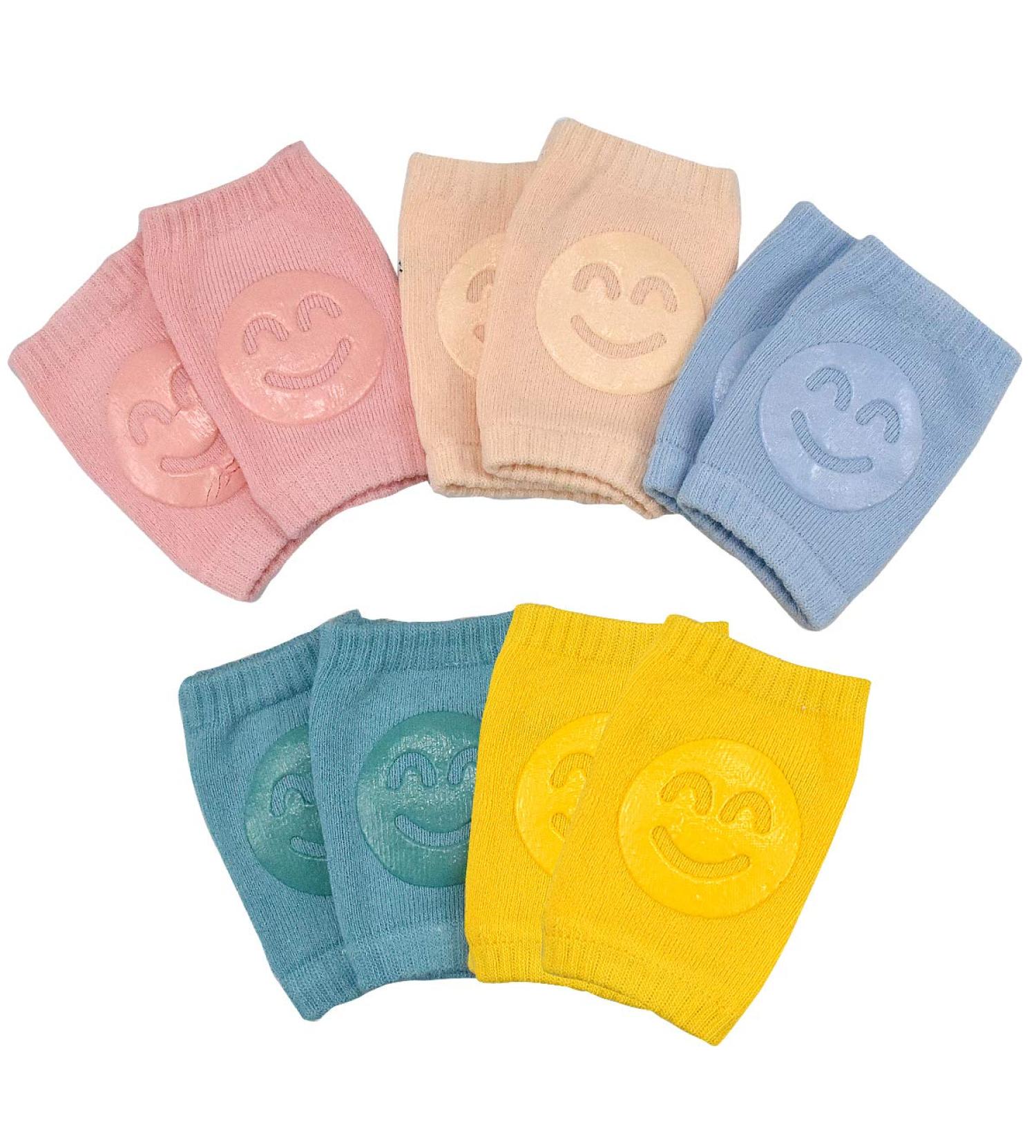 Pagezol Baby Crawling Knee Pads - 5 Pairs | Breathable Anti-Slip Leg Warmers for Toddler | Adjustable Elastic Knee Protectors for Infant Kids 0-24 Months - Buy Online on GoSupps.com