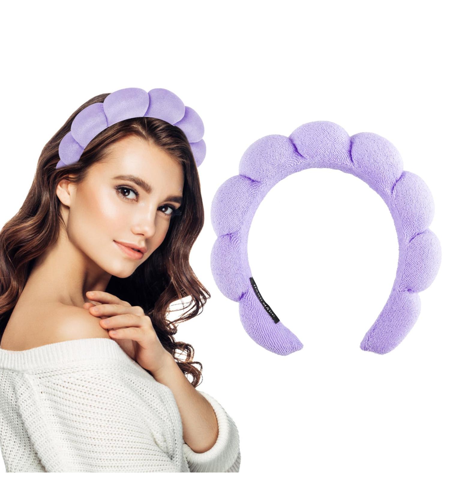 Women's Spa Hairband | Soft Herringbone Makeup & Hair Care Band for Face Washing & Showering - Buy Online on GoSupps.com