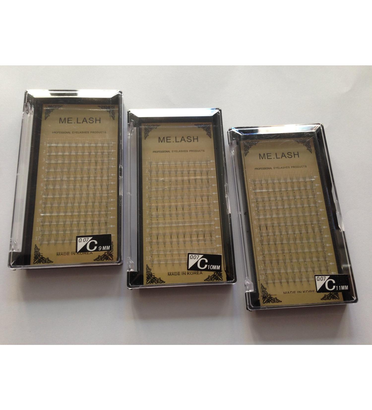 Eyelash Extension Russian 5D Premade Volume Lashes C Curl - 0.07mm Thickness Length 9mm to 14mm (9mm 10mm 11mm) - Ideal for Stunning Eyelash Extensions - Buy Online on GoSupps.com