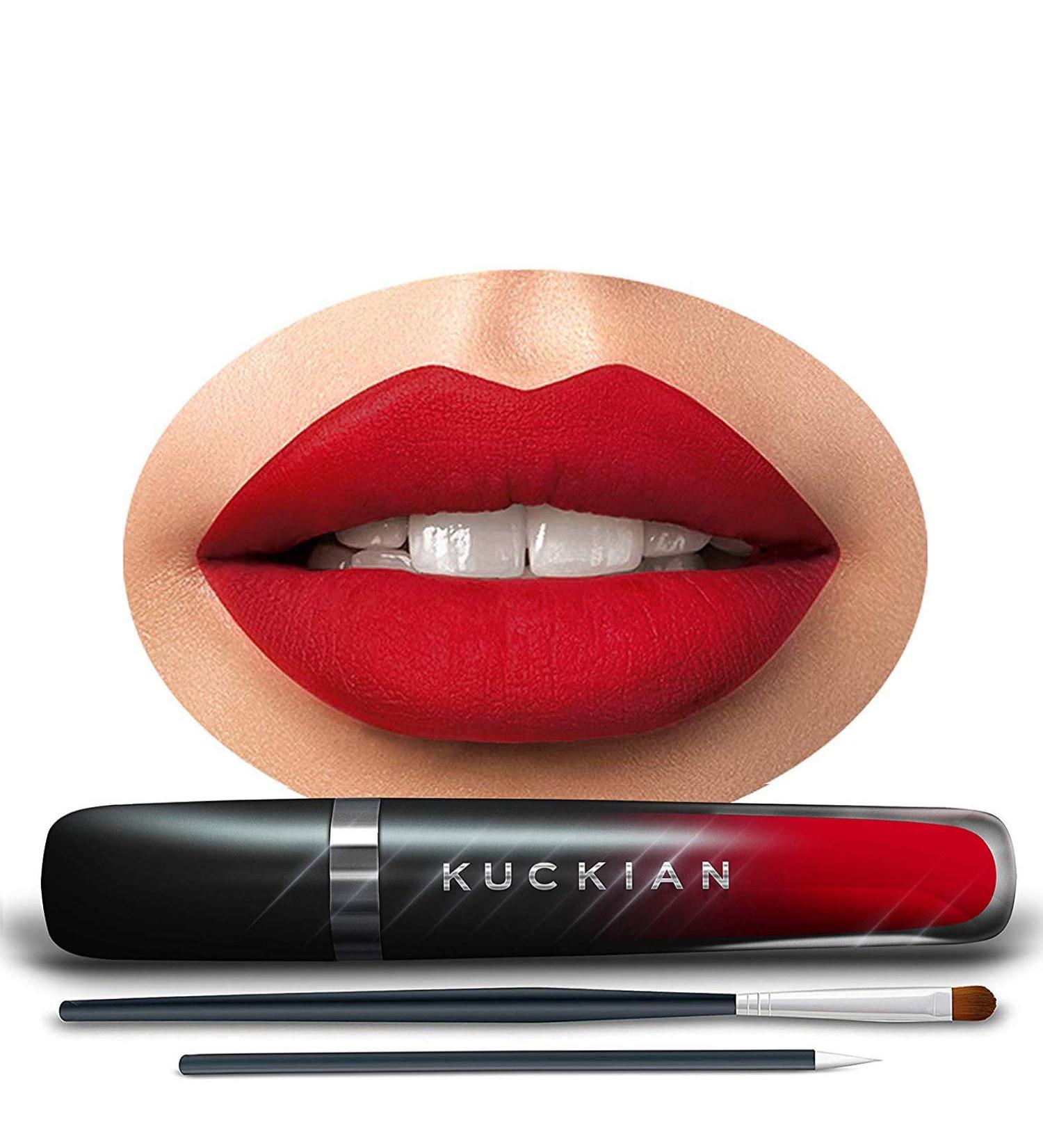 12-Hour Kiss Proof Red Lipstick - Long Lasting Velvet Finish - Clean Vegan Formula - Cruelty Free - Buy Online on GoSupps.com