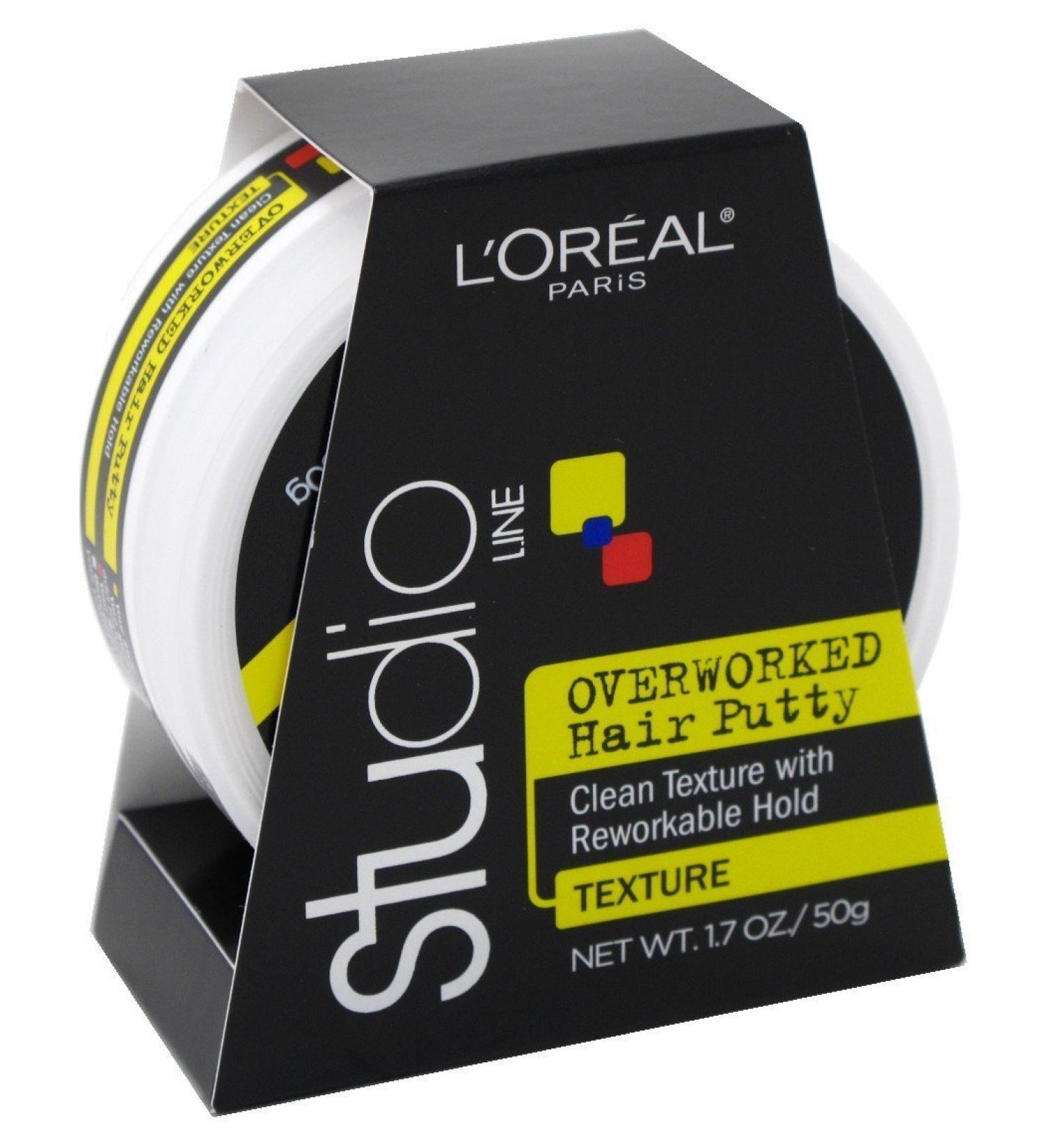 Loreal Studio Putty Overworked 1.7 Ounce (50ml) (2 Pack)