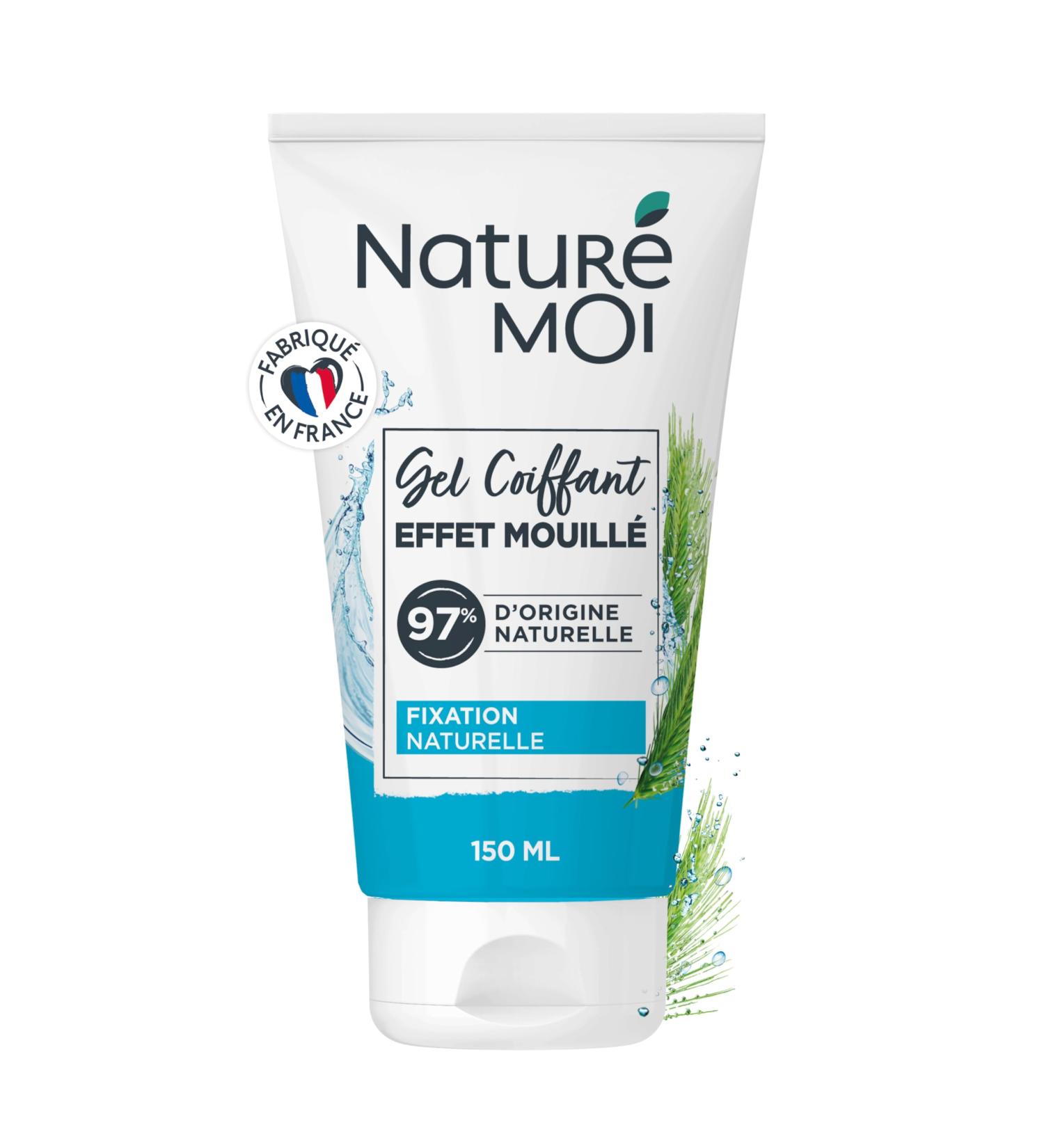 Natur Moi - Wet Effect Styling Gel - Non-Greasy Non-Sticky - 12 Hour Hold - All Hair Types - 97% Natural Origin - Organic Barley - 150ml - Recycled Tube - Made in France - Buy Online on GoSupps.com