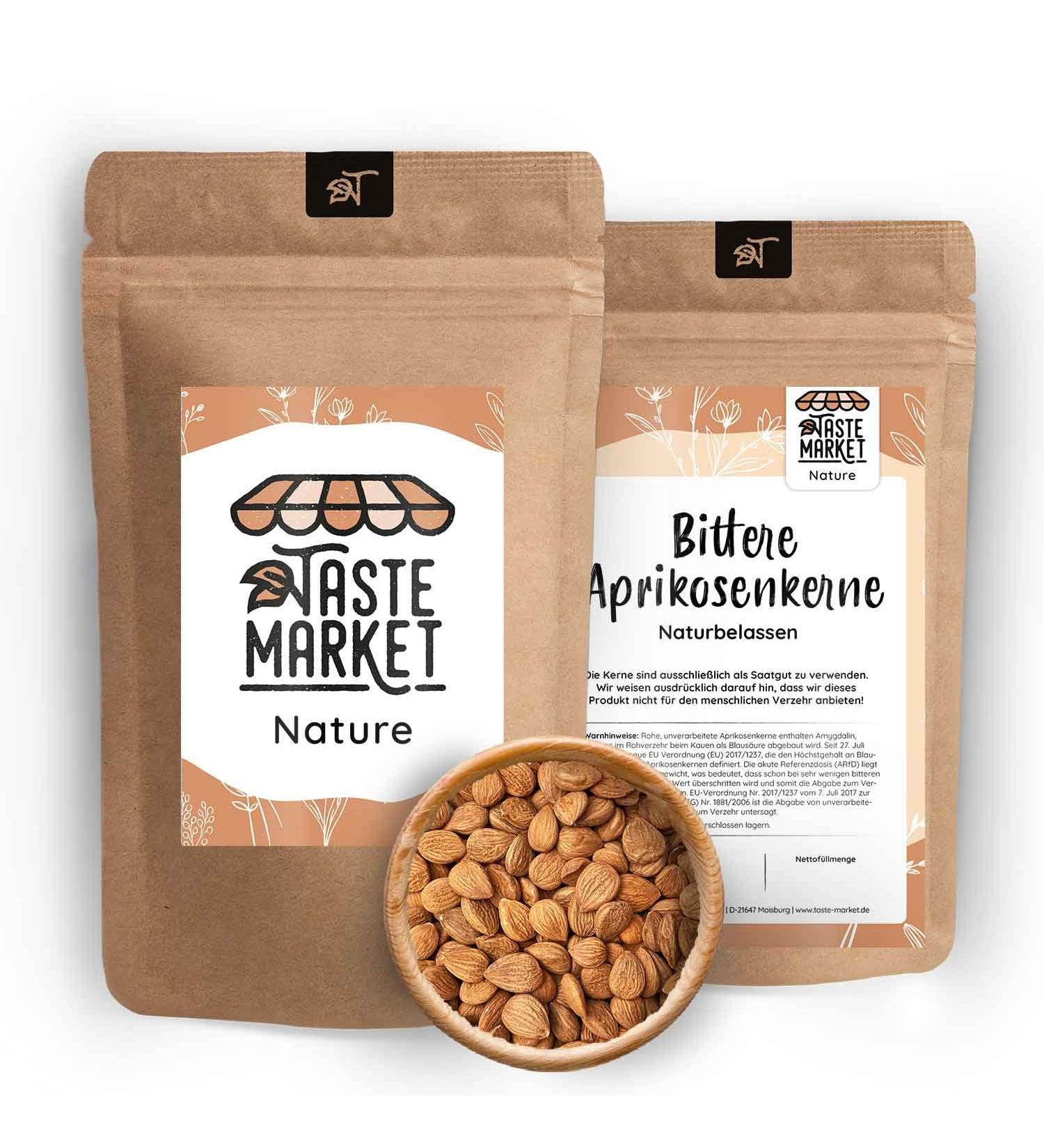 Buy 10 kg Bitter Apricot Kernels | Natural B17 Seeds | Premium Bitter Kernels for Health & Wellness - Buy Online on GoSupps.com