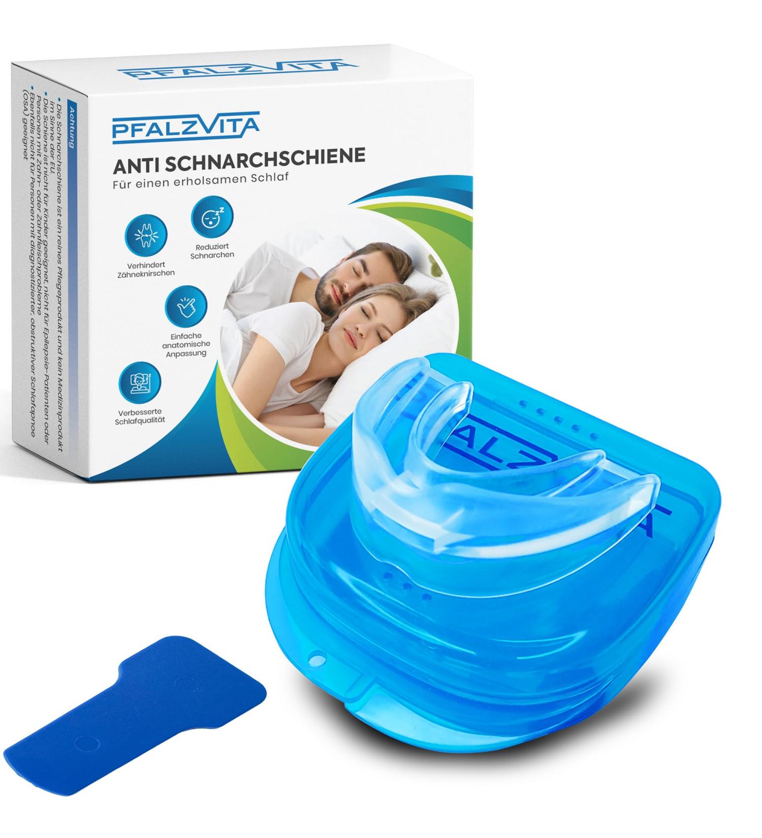 Pfalzvita Anti Schnarchschiene - Effective Snoring Stopper & Tooth Rails for Men & Women - Sleep Soundly Anytime Anywhere - Buy Online on GoSupps.com