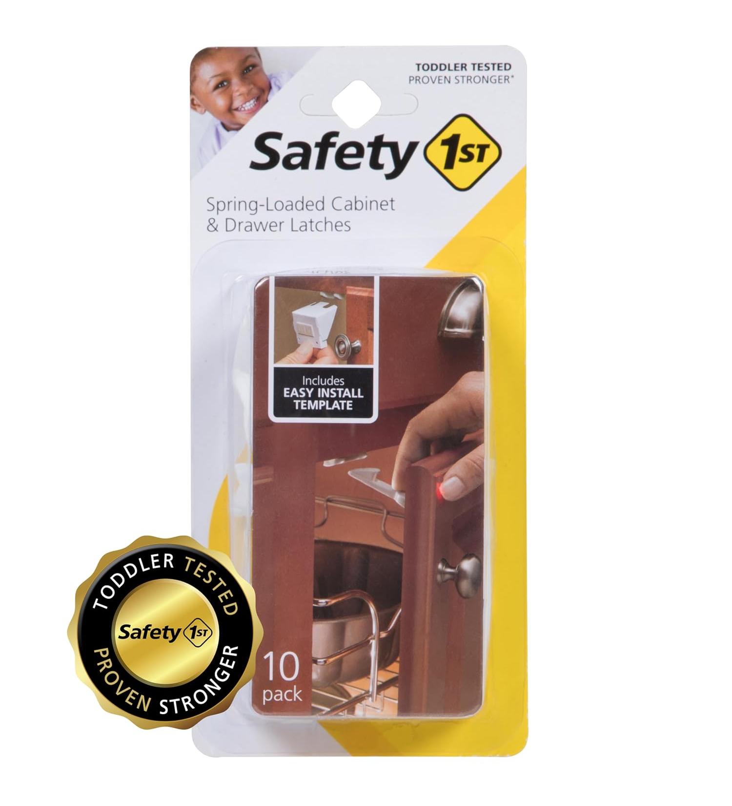 Safety 1st Spring n' Release Latches - 10 Pack | Childproofing Solution - Buy Online on GoSupps.com