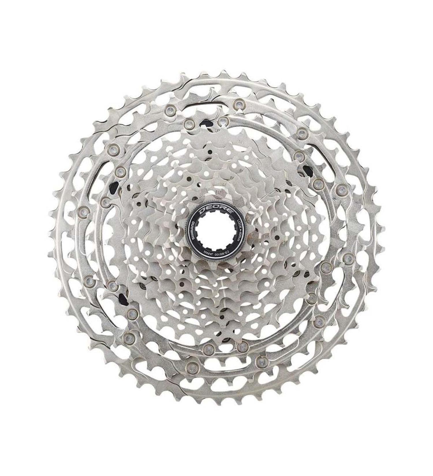 SHIMANO Deore CS-M5100-11 Cassette - 11-Speed, 11-51t, Silver