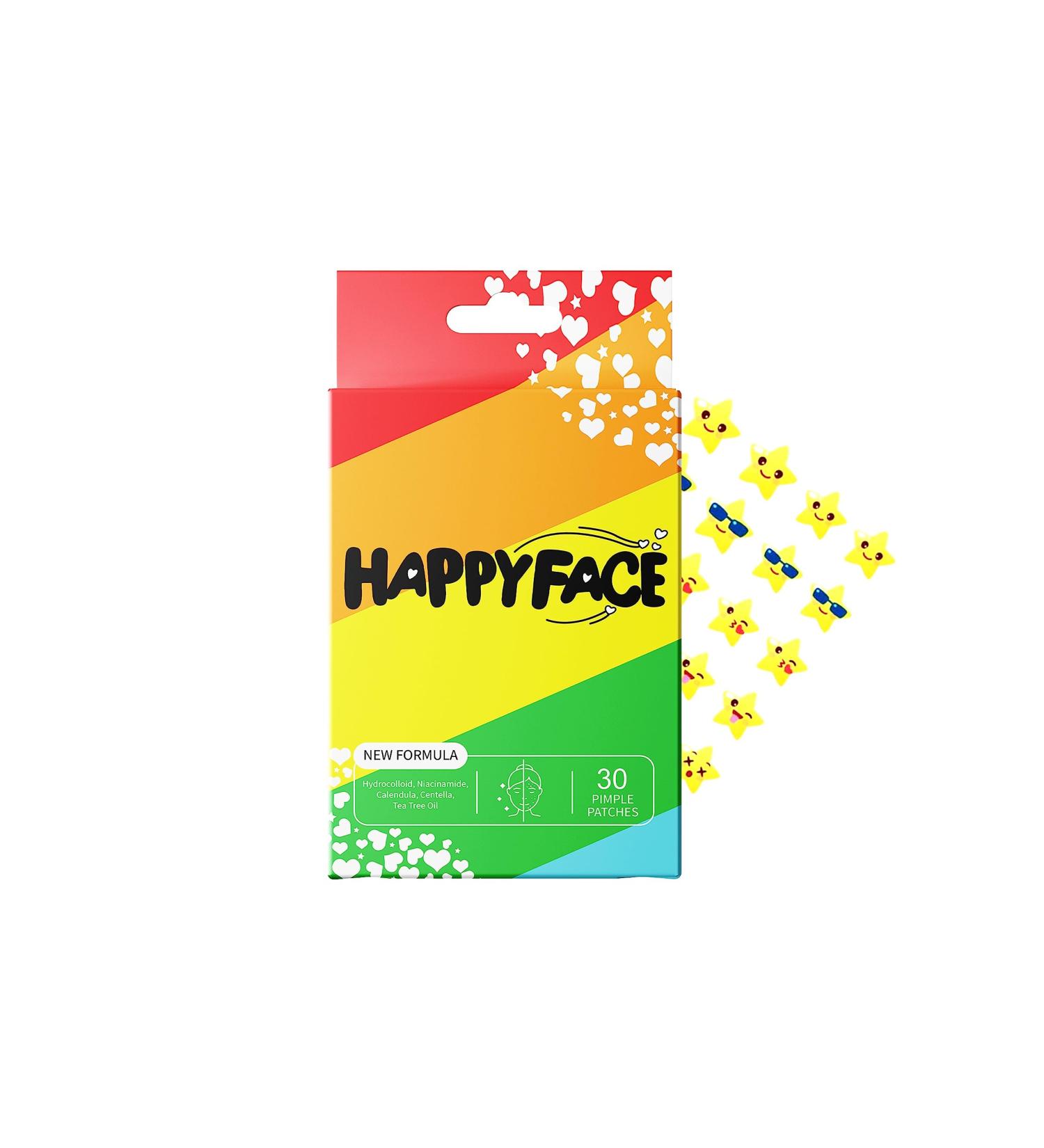 Star Faces Acne Patches - Hydrocolloid Pimple Patch for All Skin Types (24 Count) - Yellow Star Design - Buy Online on GoSupps.com