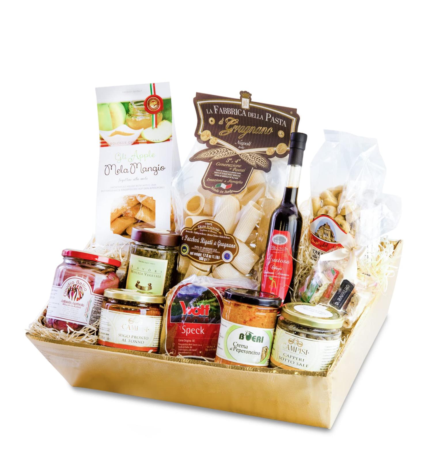 Italian Delicatessen Gourmet Gift Set - Buongustaio Gourmet Basket (Non-Alcoholic) - Bella Italia - Buy Online on GoSupps.com