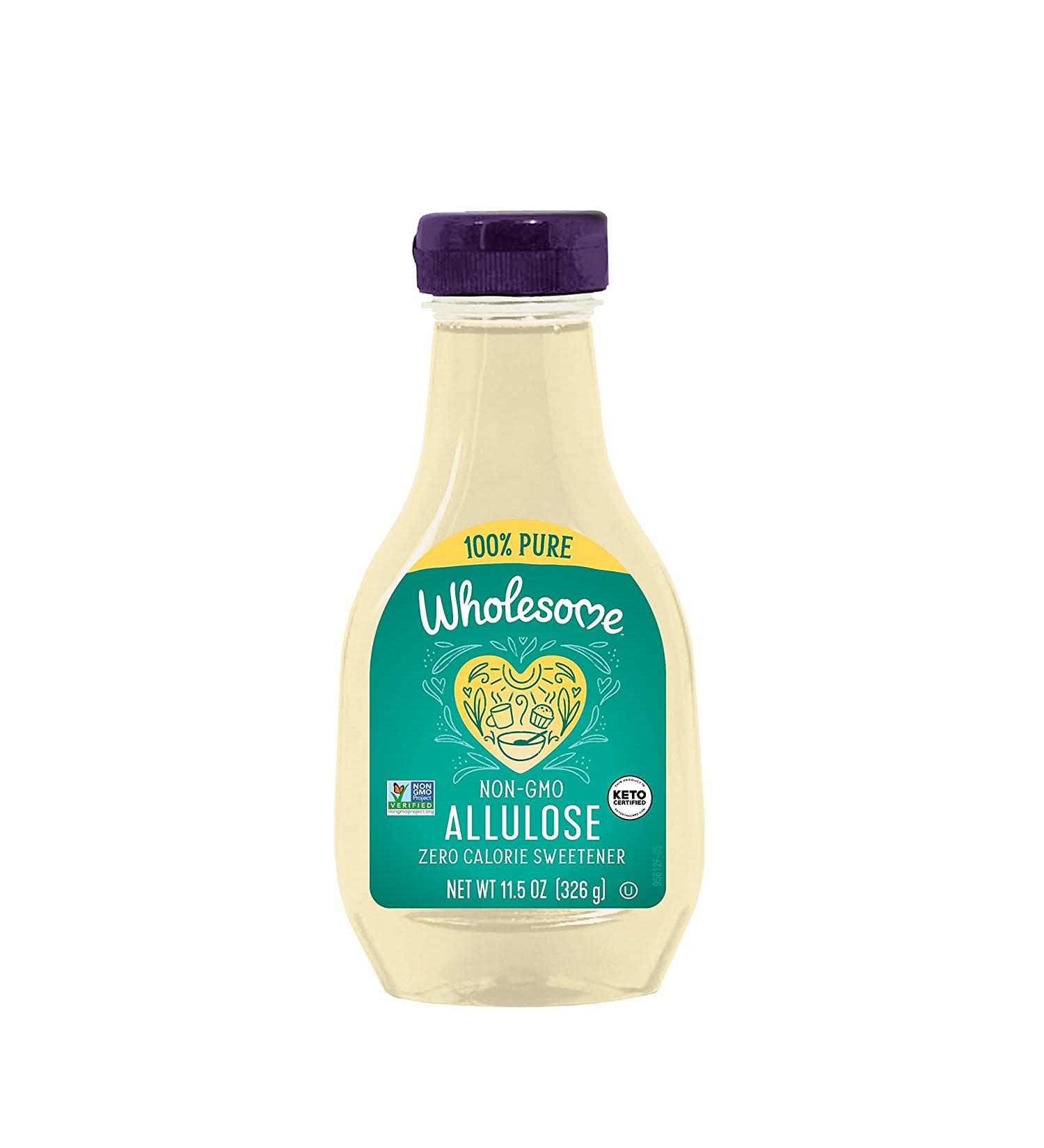 Wholesome Sweeteners Allulose Syrup - Zero Calorie, Keto-Friendly Liquid Sweetener, Non-GMO, 11.5 Oz - Buy Online on GoSupps.com