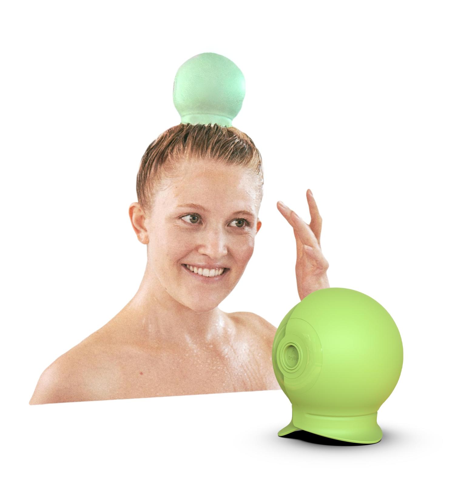 Drybun Basil Smash: Sustainable Shower Hood for Medium/Long Hair - Quick Drying & Split End Protection for Men & Women - Buy Online on GoSupps.com