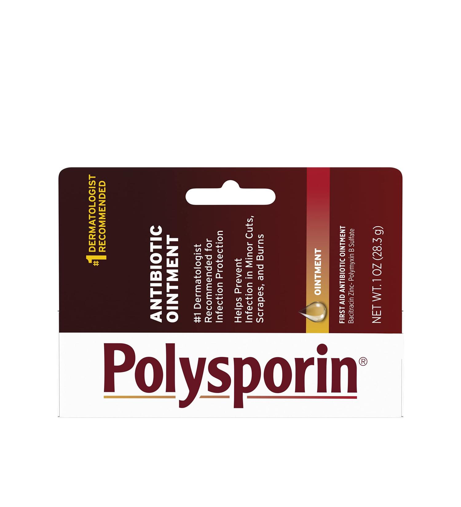 Polysporin First Aid Antibiotic Ointment - 1 oz (Pack of 3) | Fast Healing Formula - Buy Online on GoSupps.com