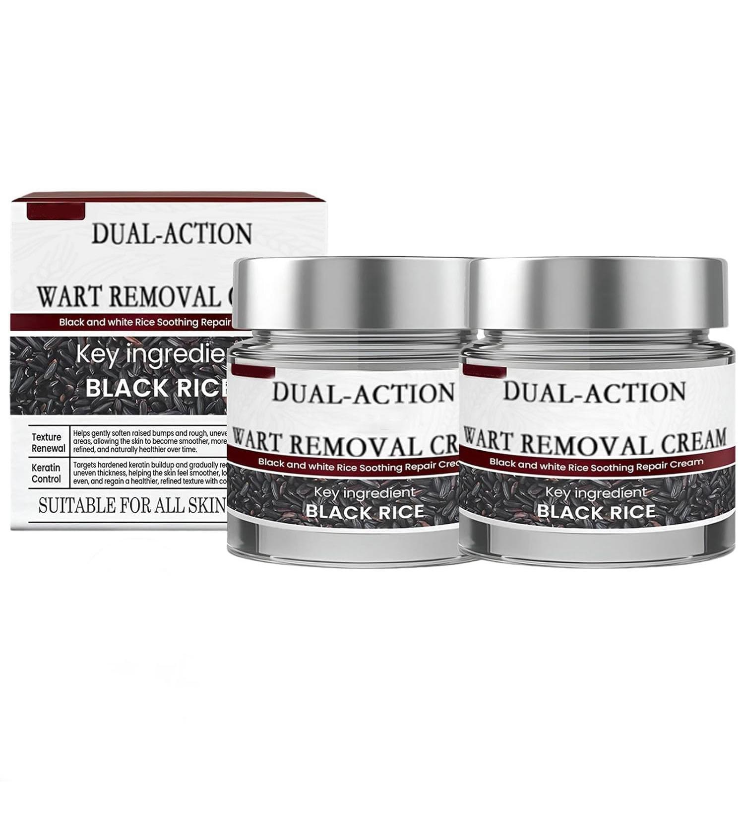 Dual-Action Renewal Cream Black and White Rice Soothing Repair cream Professional Skin Treatment Smooths And Refines The Skin Natural Body Serum Suitable for All Skin Types (2PCS) - Buy Online on GoSupps.com