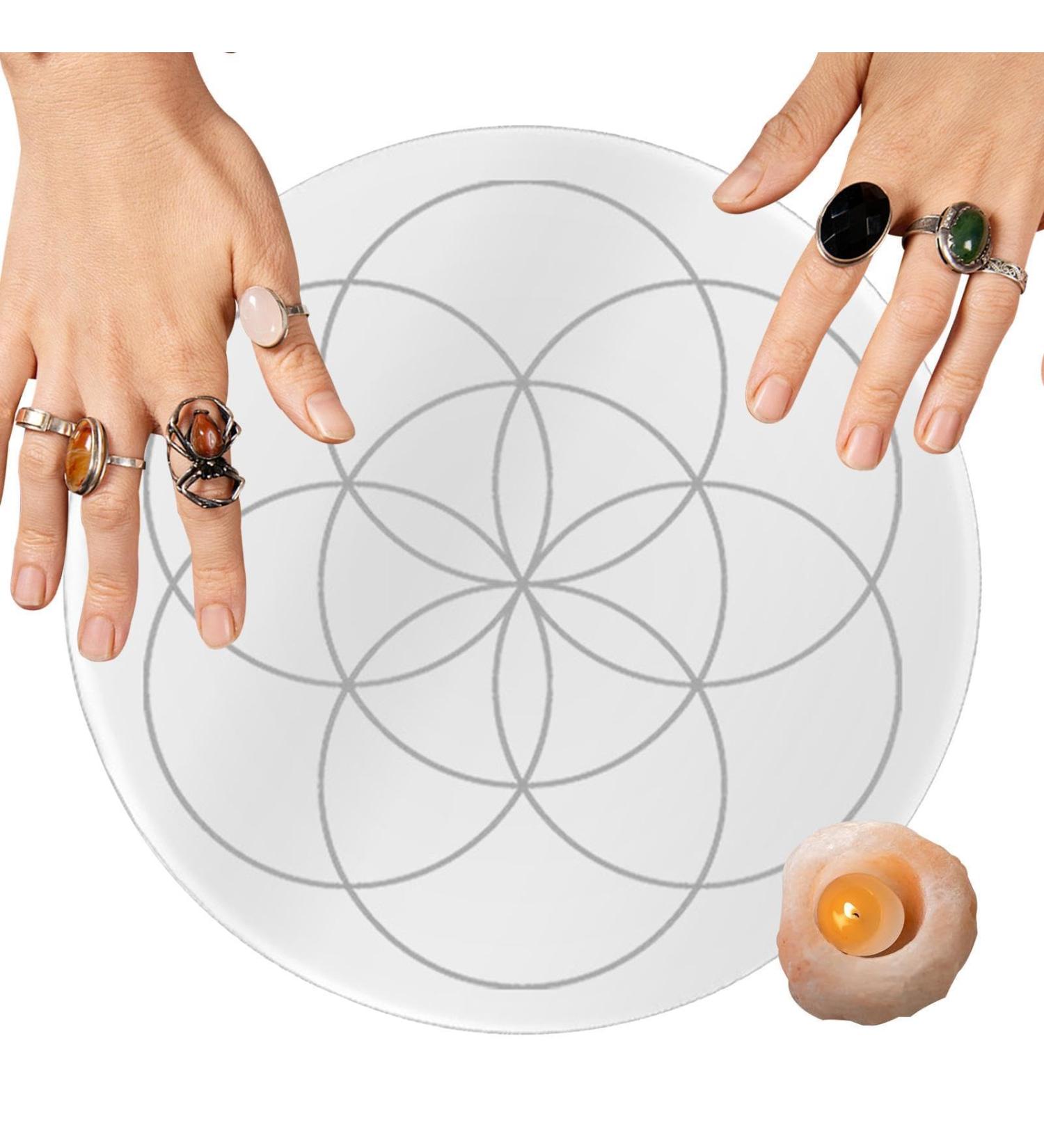 Buy Crystal Energy Star Pendulum Board - Metaphysical Round Divination Wastage Board for Living Room | International Shipping Available - Buy Online on GoSupps.com