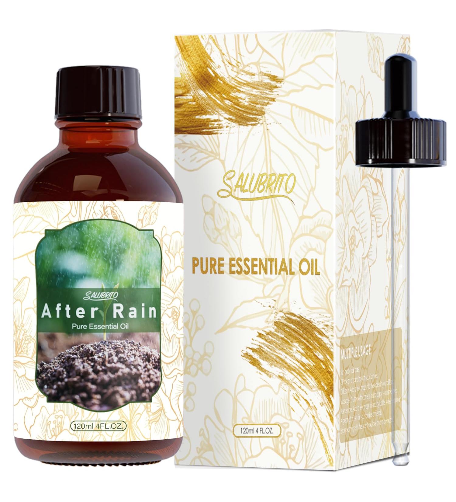 Buy SALUBRITO After Rain Essential Oil - 4 Fl.Oz | Pure Natural Spring Fragrance for Diffuser Skin Massage Candle & Soap Making - International Shipping - Buy Online on GoSupps.com