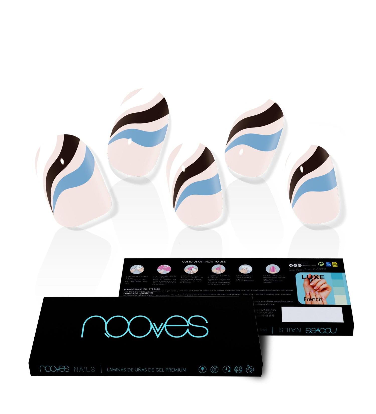  NOOVES NOOVES Flowing Stream Art Design Semi-Permanent Gel Nail Polish - 2 Sheets - Buy Online on GoSupps.com