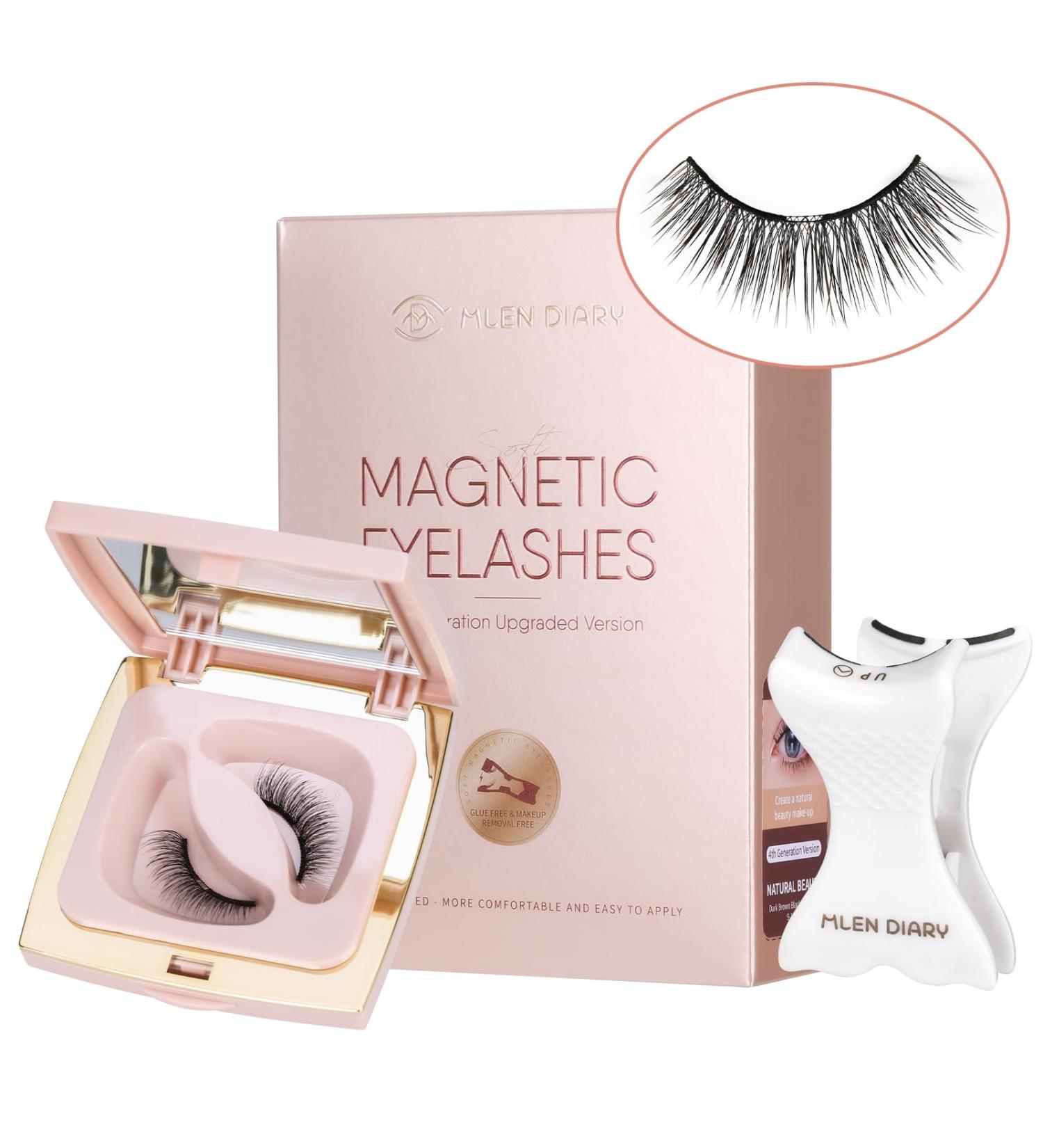 Mlen Diary Magnetic Eyelashes Magnetic Lashes kit Reusable False Eyelashes Without Eyeliner Upgraded 3D Dual Magnetic Eyelashes (07 Ballrt Fairy) - Buy Online on GoSupps.com