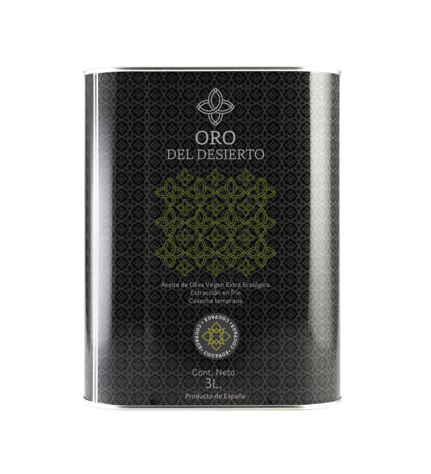 ORO DEL DESIERTO - Spanish Extra Virgin Olive Oil (Coupage of the Arbequina Hojiblanca and Picual varieties) - Tin (3 Litre)