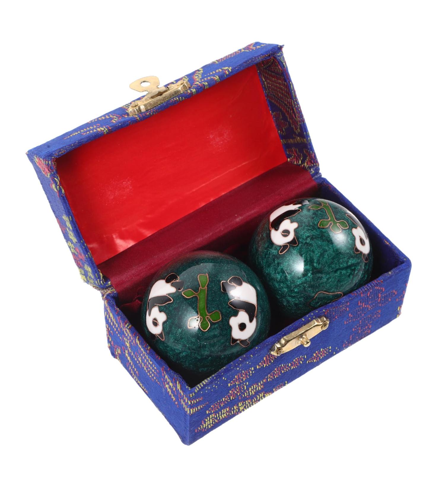 Beaupretty 2st Fitness Handballs | Authentic Chinese Baoding Balls for Hand Massage & Yoga | Physioball & Glug Trainer - Buy Online on GoSupps.com
