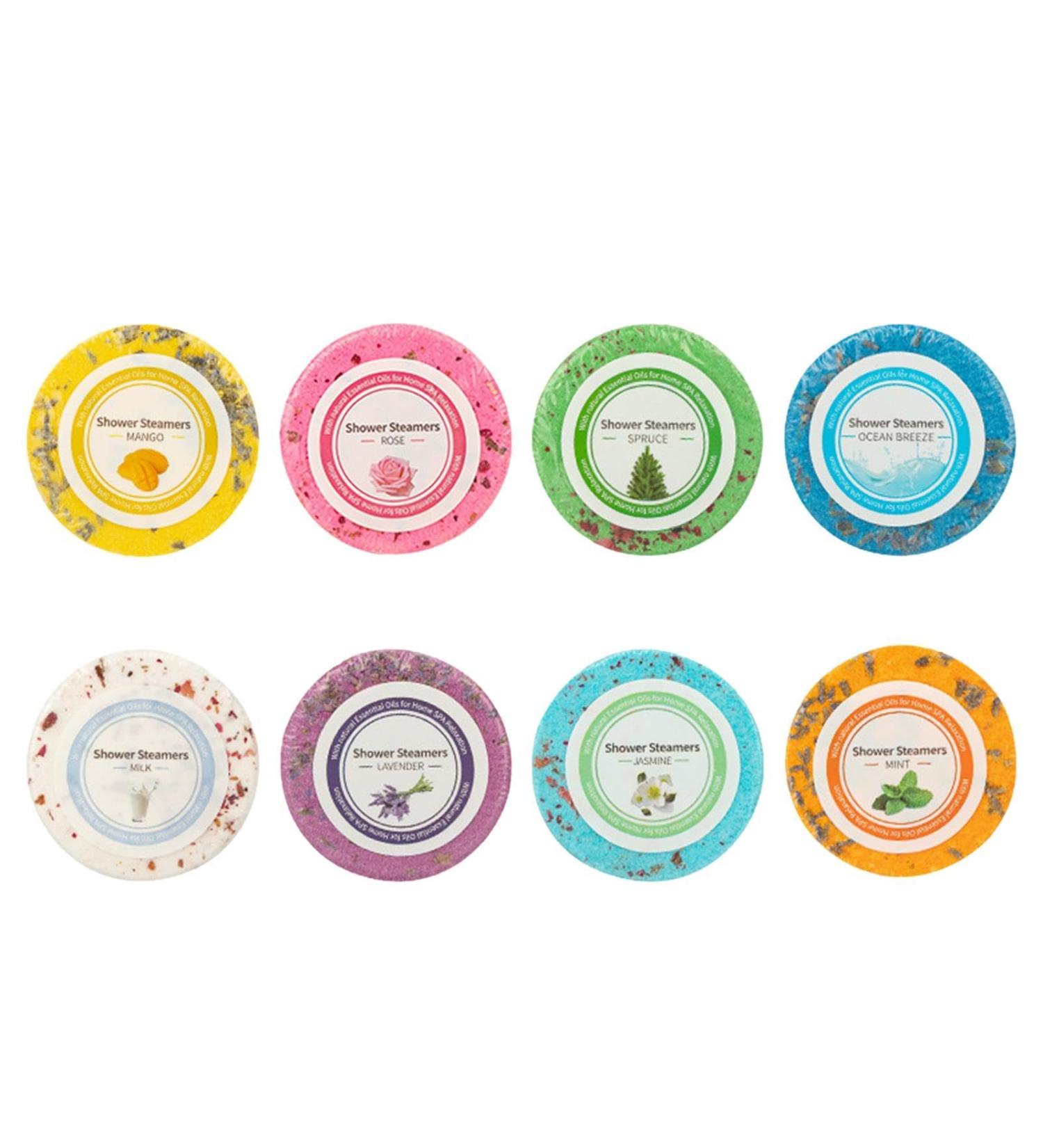 Bath B mbs | 8 Natural Essent al Oils Slimming Bath B mbs | Natural Bath B mbs Set | Bubble Bath B mbs | Cented Ar ma Shower Bath Bombs for Women - Buy Online on GoSupps.com