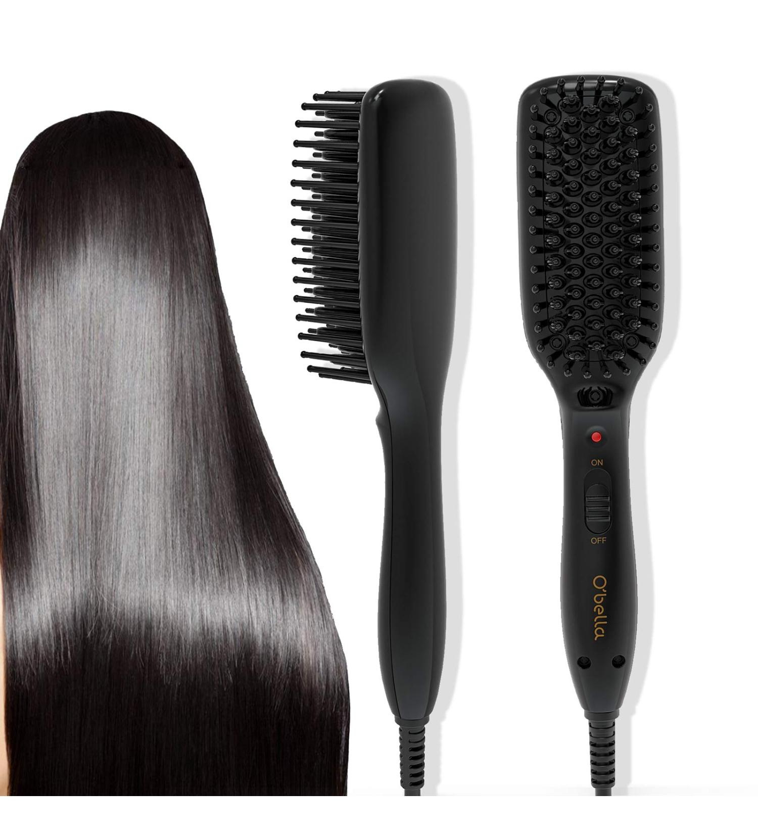 O Bella Hair Straightener Brush | 2 Mins Instant Electric Hot Comb for Women | Perfect for Home & Travel - Buy Online on GoSupps.com