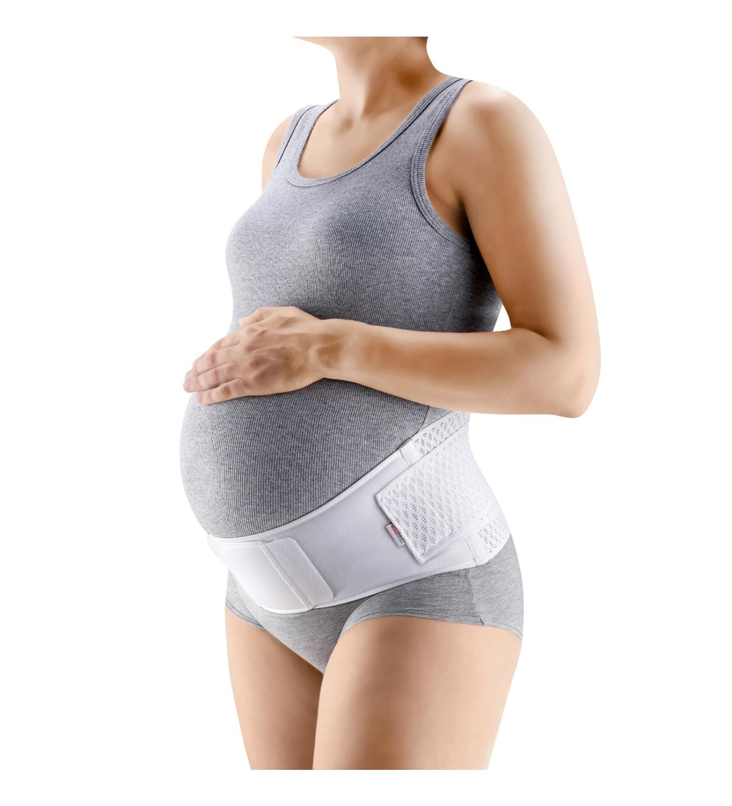 Pregnancy Belly Band Brace - White - Small | Comfort & Support for Moms-to-Be | International Shipping - Buy Online on GoSupps.com