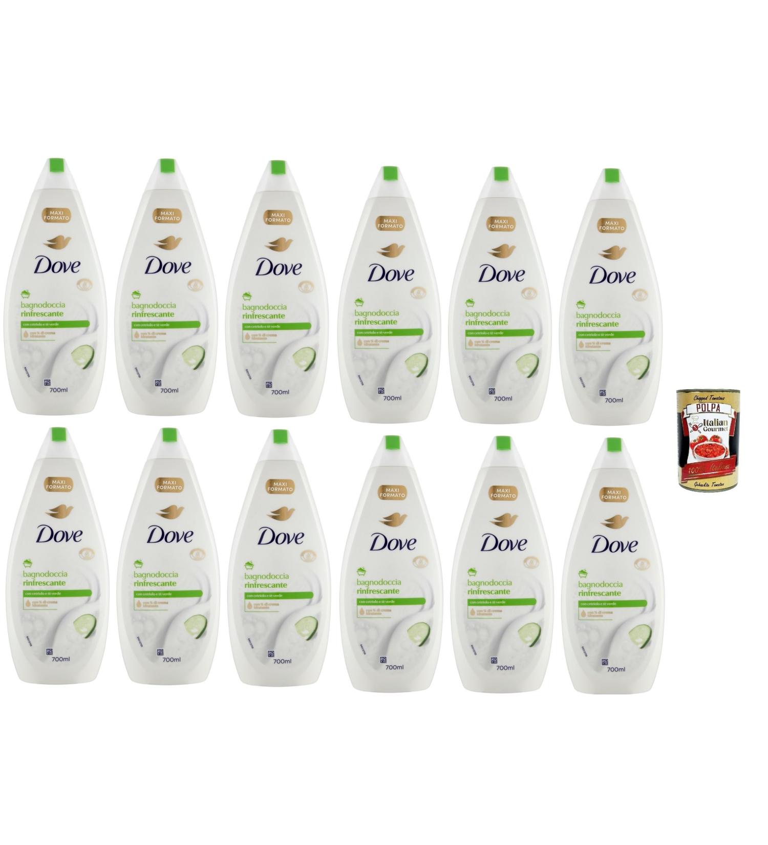  Italian Gourmet E.R. Dove Cucumber and Green Tea Refreshing Bubble Bath 12 x 700 ml + Italian Gourmet Pulp 400 g - Buy Online on GoSupps.com