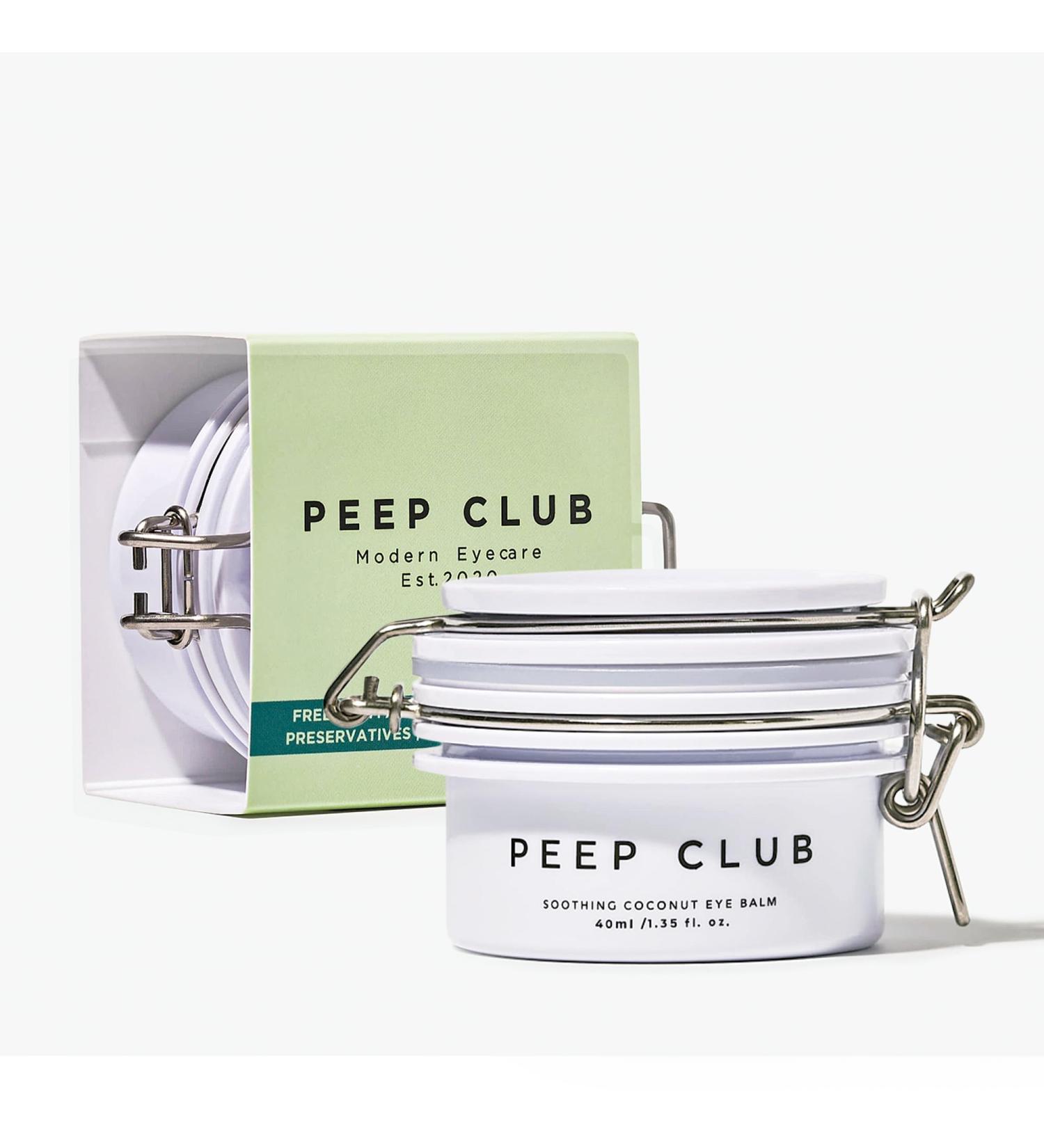Peep Club Soothing Coconut Eye Balm Optometrist Formulated Tea Tree Oil Free Eye Makeup Remover Nourishing Eye Cream Sensitive Skin Coconut Oil Chamomile Cureberry Strengthens Lashes 1.4oz - Buy Online on GoSupps.com