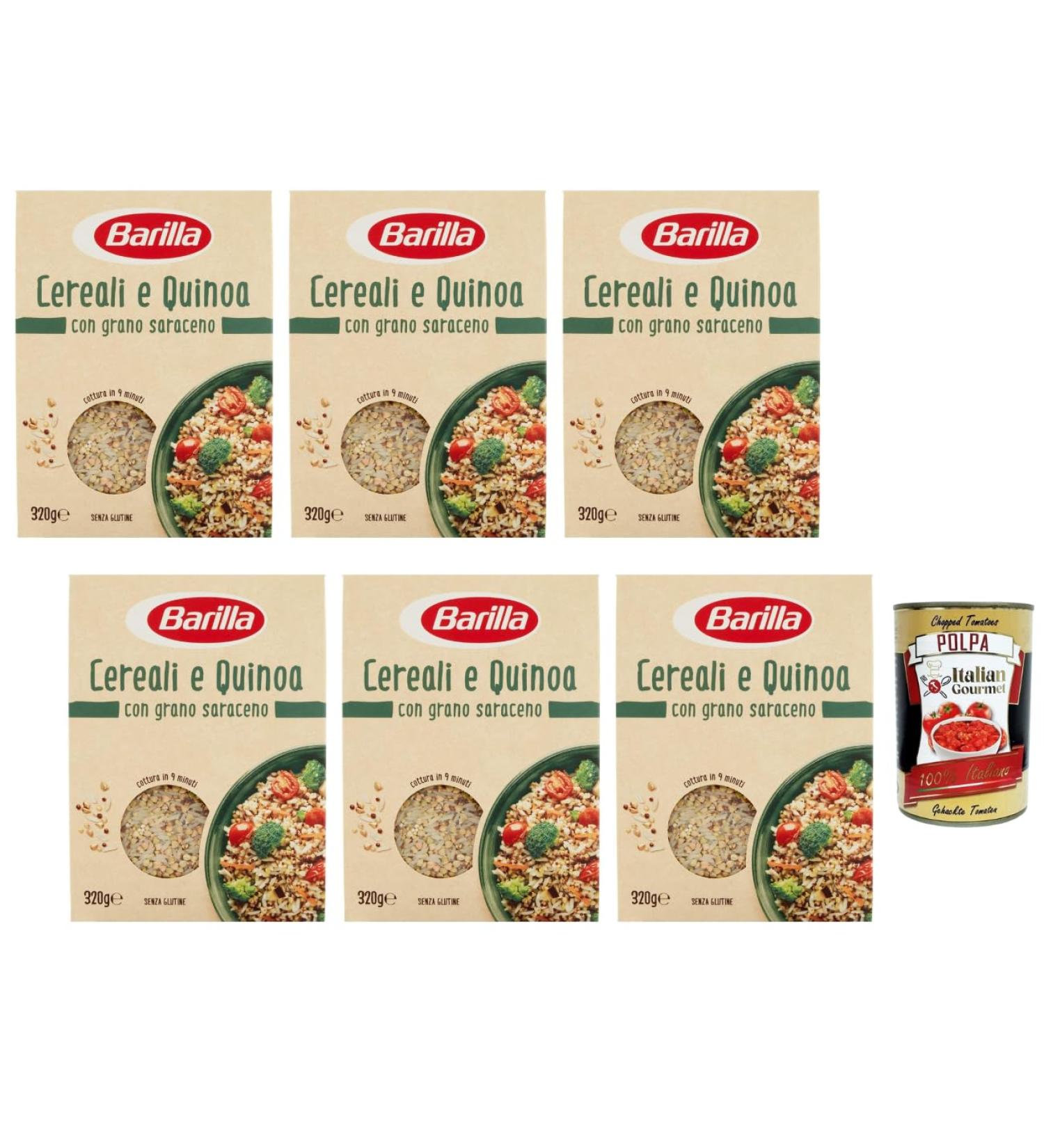  Italian Gourmet E.R. Barilla Cereali e Quinoa with Buckwheat 3 x 320g Gluten-free cereal mix for salads and hot side dishes rich in protein and fiber. Quick cooking + Italian Gourmet polpa - Buy Online on GoSupps.com