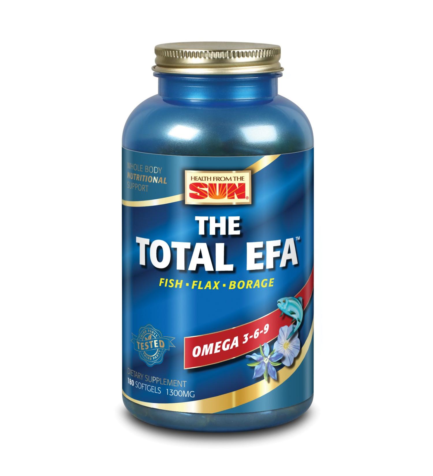 Health from The Sun Total EFA 180 Softgels - Essential Fatty Acids Supplement - Buy Online on GoSupps.com
