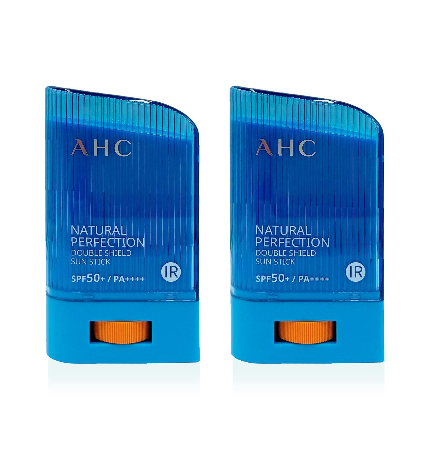 AHC Natural Perfection Double Shield Sun Stick 22g 2023 Version SPF50+ PA++++ (1+1) - Buy 2 Get Sun Protection for Your Skin - Buy Online on GoSupps.com