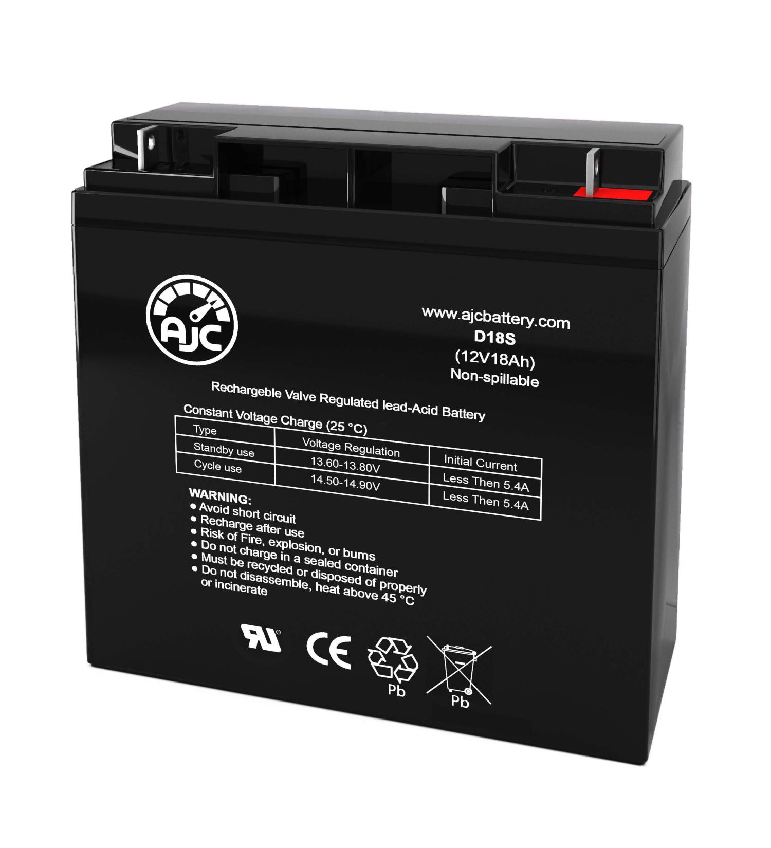 AJC 12V 18Ah Sealed Lead Acid Battery | Compatible MK M20-12 SLD M | Fast International Shipping - Buy Online on GoSupps.com