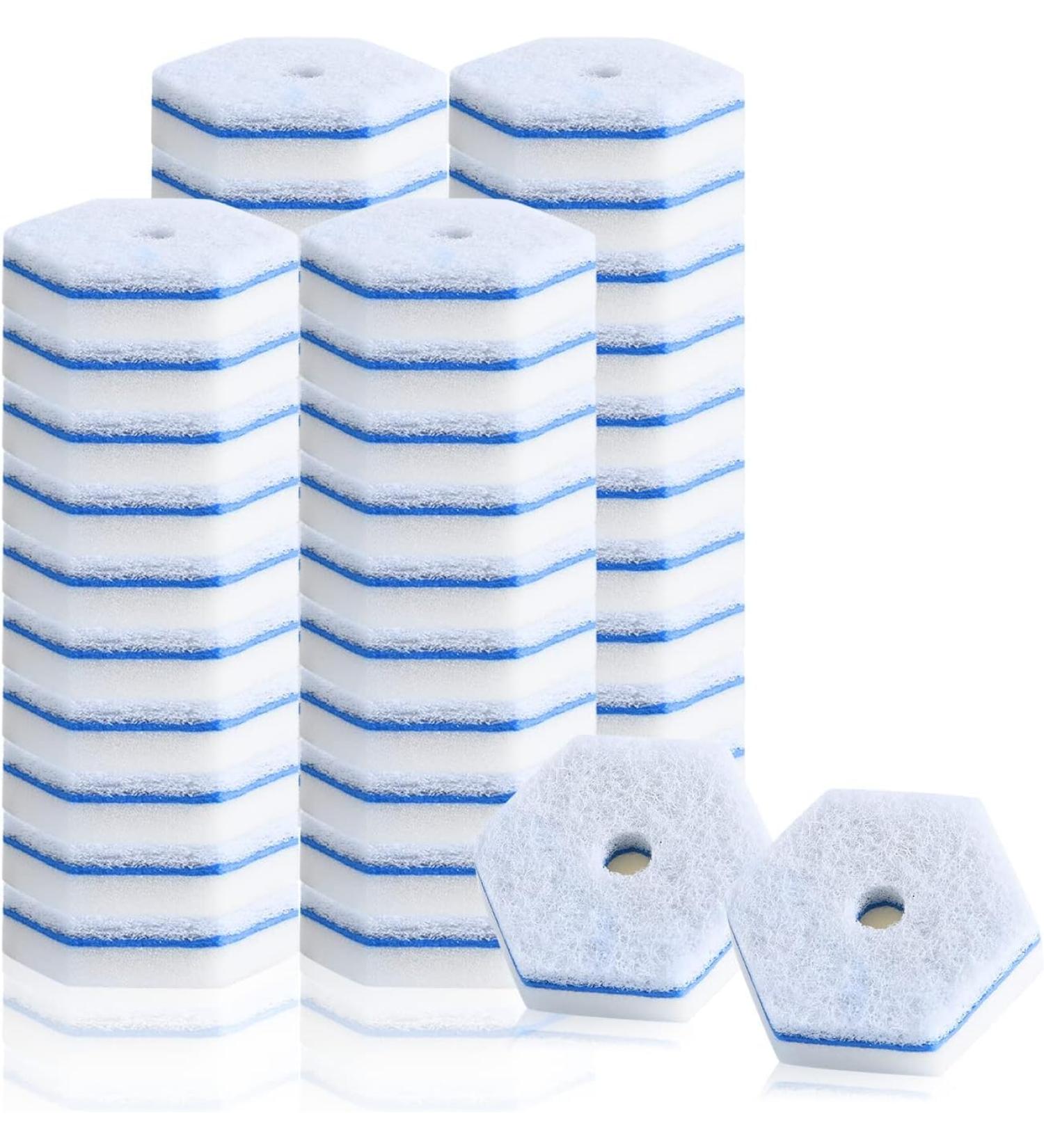 40 Counts Disposable Toilet Cleaning Wand Refills Bowl Scrubbers Heads Suitable For Households And Public Area Household Hygiene Products Corner Cleaning Gift for Family (40pcs) - Buy Online on GoSupps.com