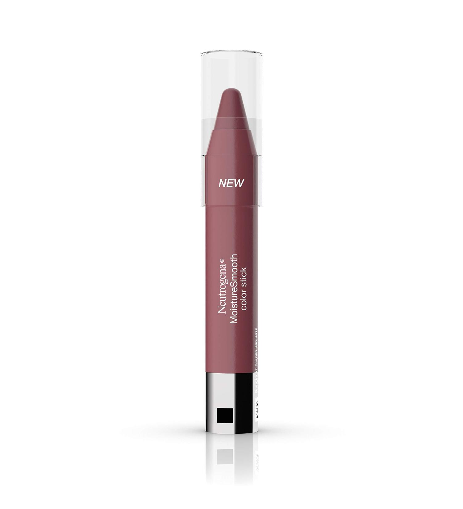 Neutrogena MoistureSmooth Color Stick for Lips - 120 Berry Brown, Balm-Like Formula with Shea Butter and Fruit Extracts - Buy Online on GoSupps.com