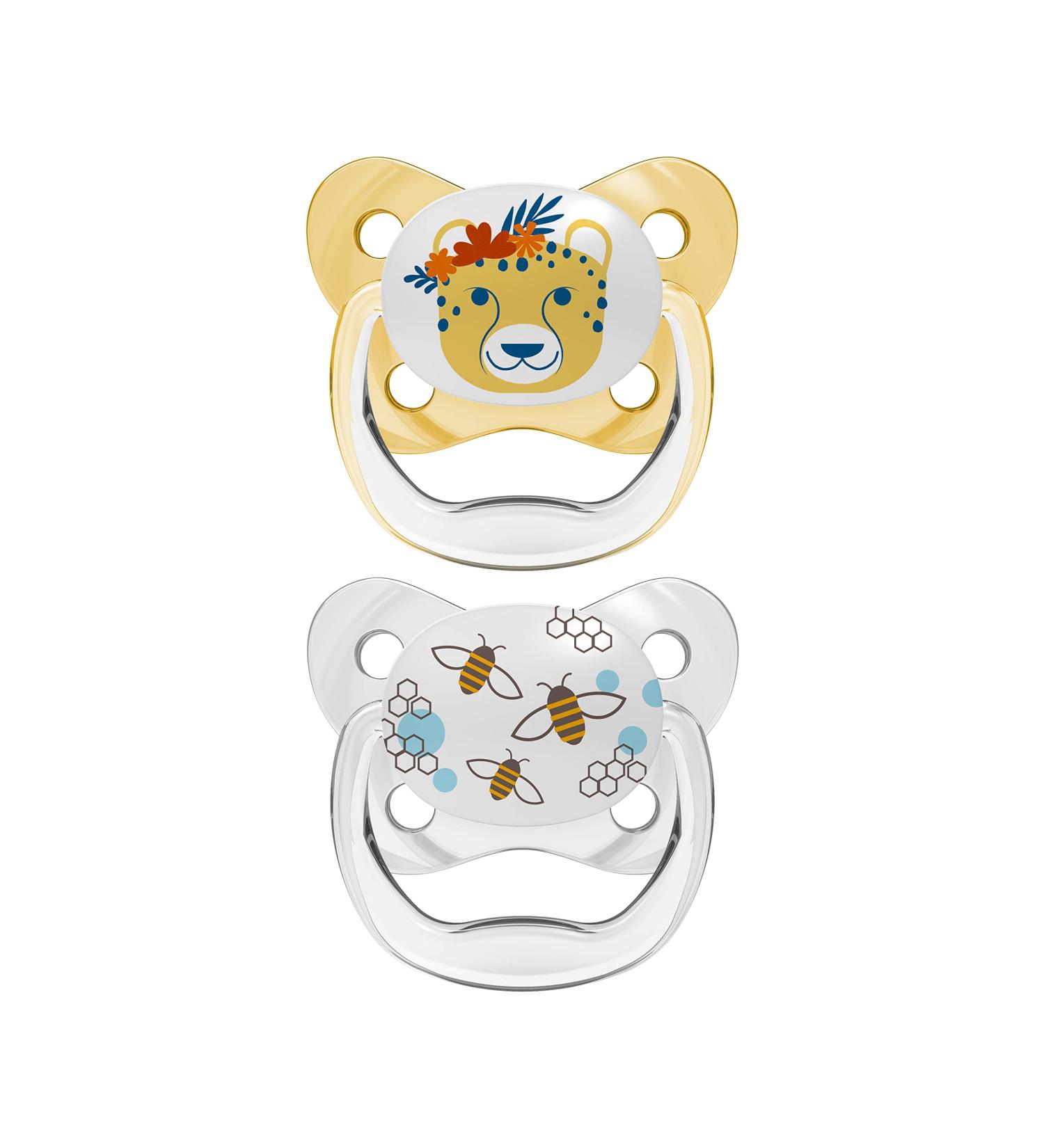 Buy Pacifier Prevent Crest Butterfly T-2 (6-18 Months) - Yellow | International Shipping Available - Buy Online on GoSupps.com