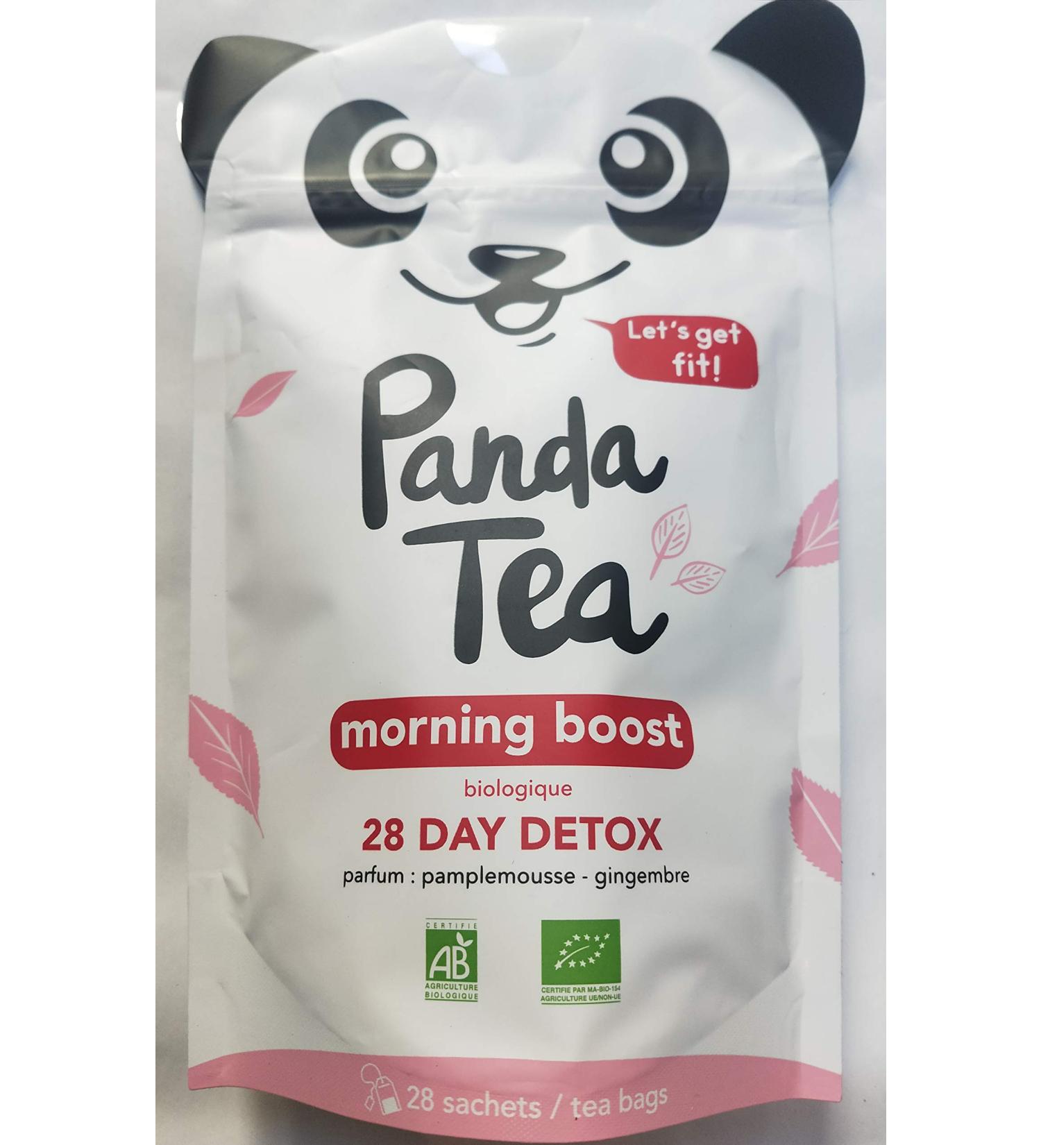 Panda Morning Boost (Th Vert Mat Gingembre Rooibos Ortie Feuilles De M re...) 28 Unit (Lot 1)